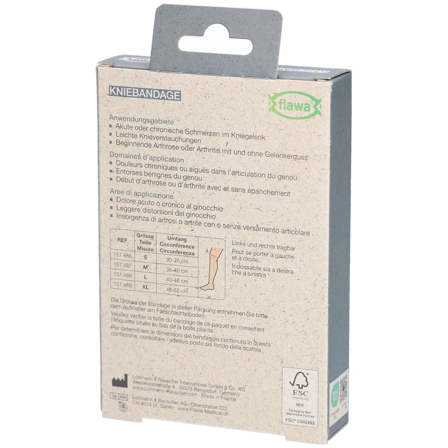 flawa® kniebandage maat M