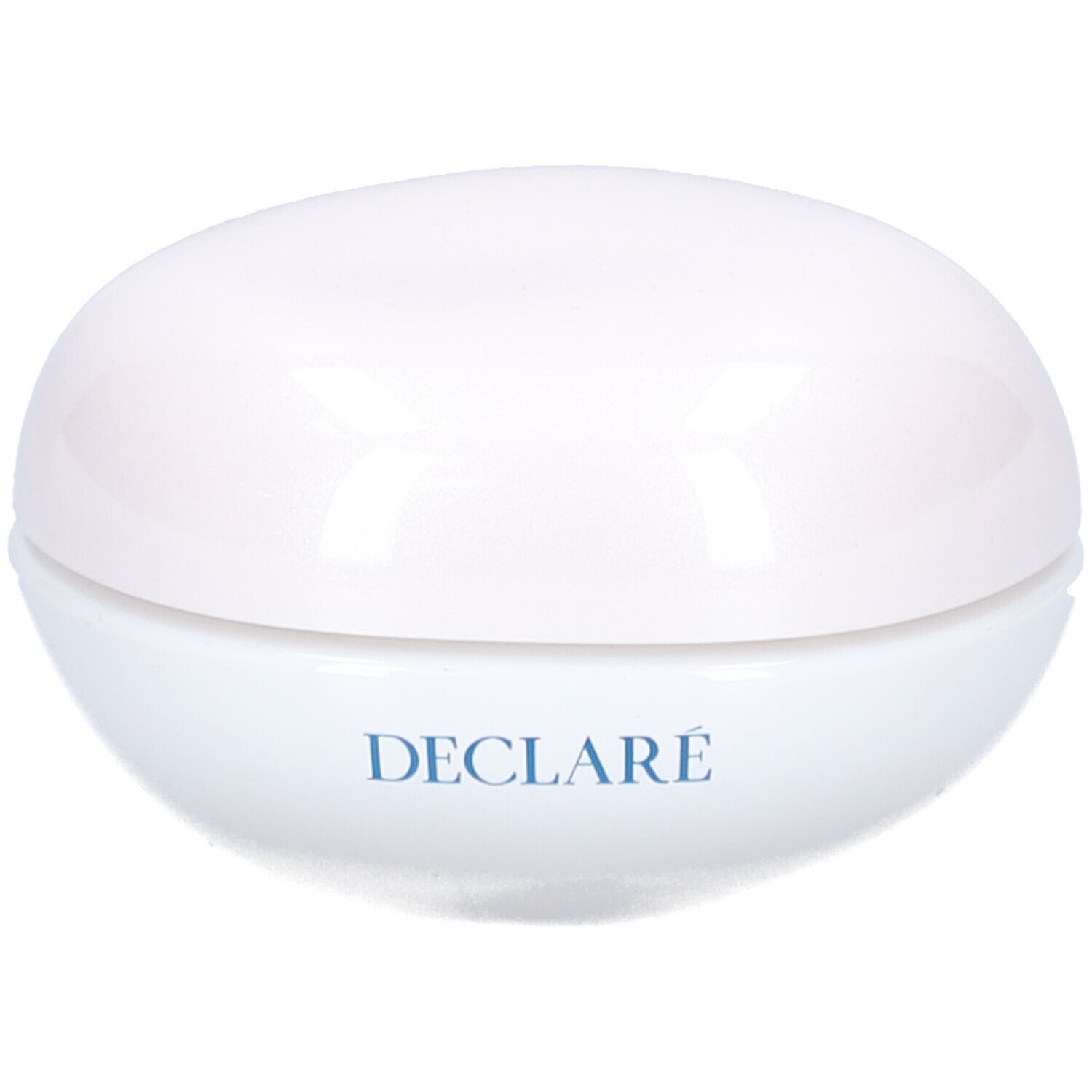 Witte pot met deksel. Opschrift: DECLARÉ.