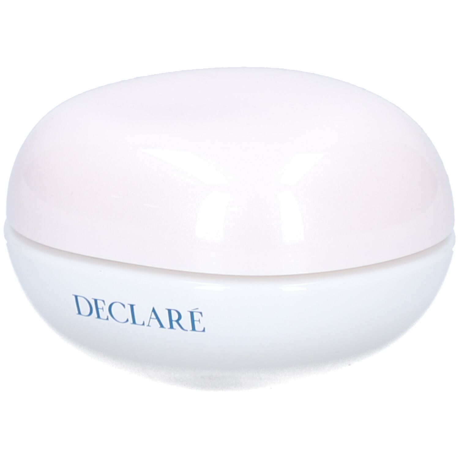 Witte pot met deksel. Opschrift: DECLARÉ.