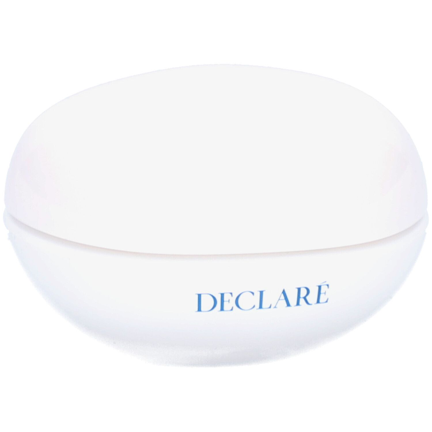 Witte pot met deksel. Opschrift: DECLARÉ.