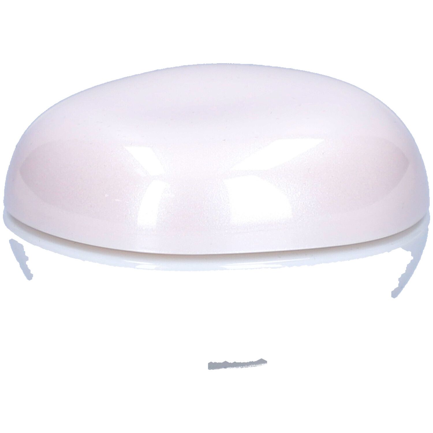 Witte pot met deksel.