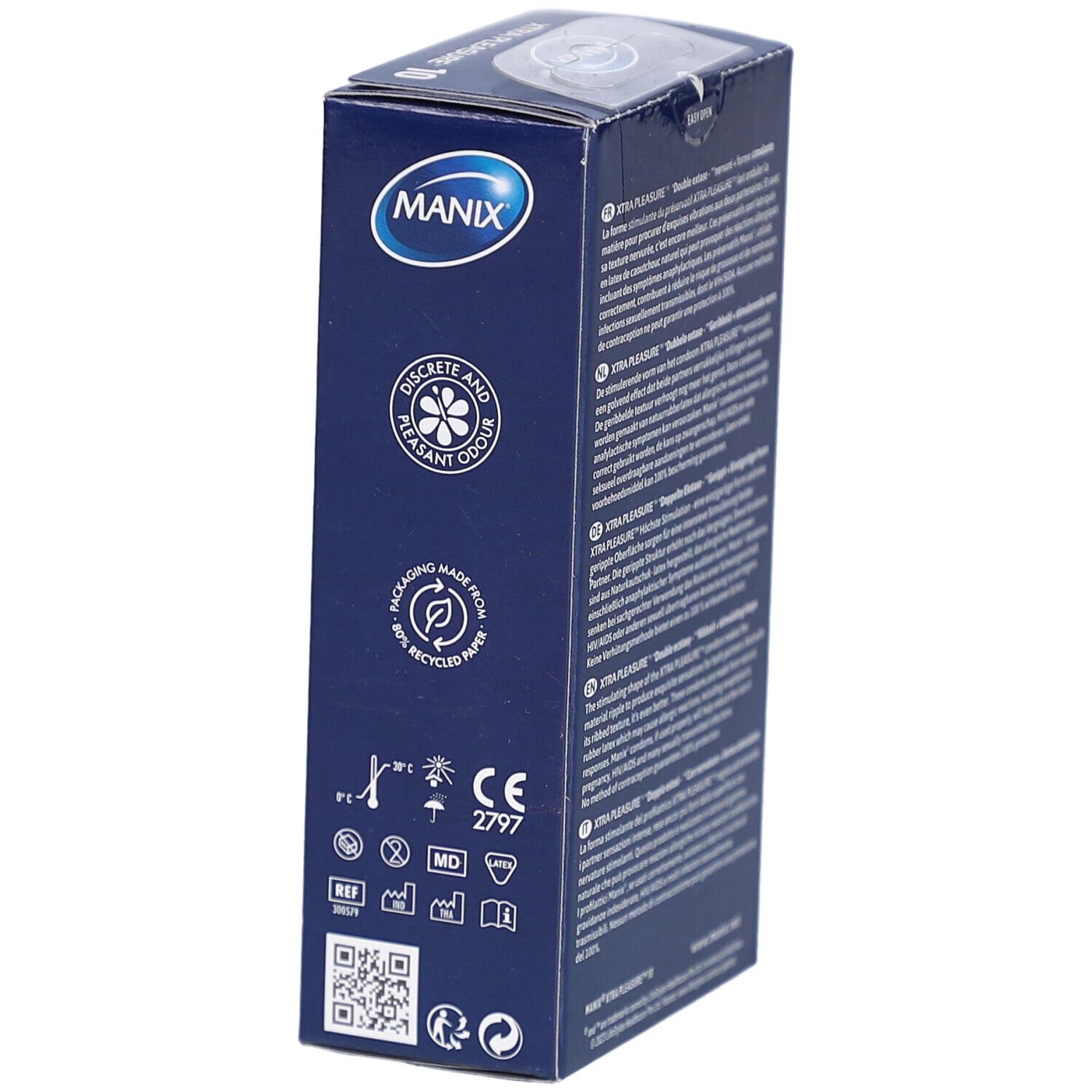 Manix condooms, discreet en aangenaam geurend, 10 stuks.
