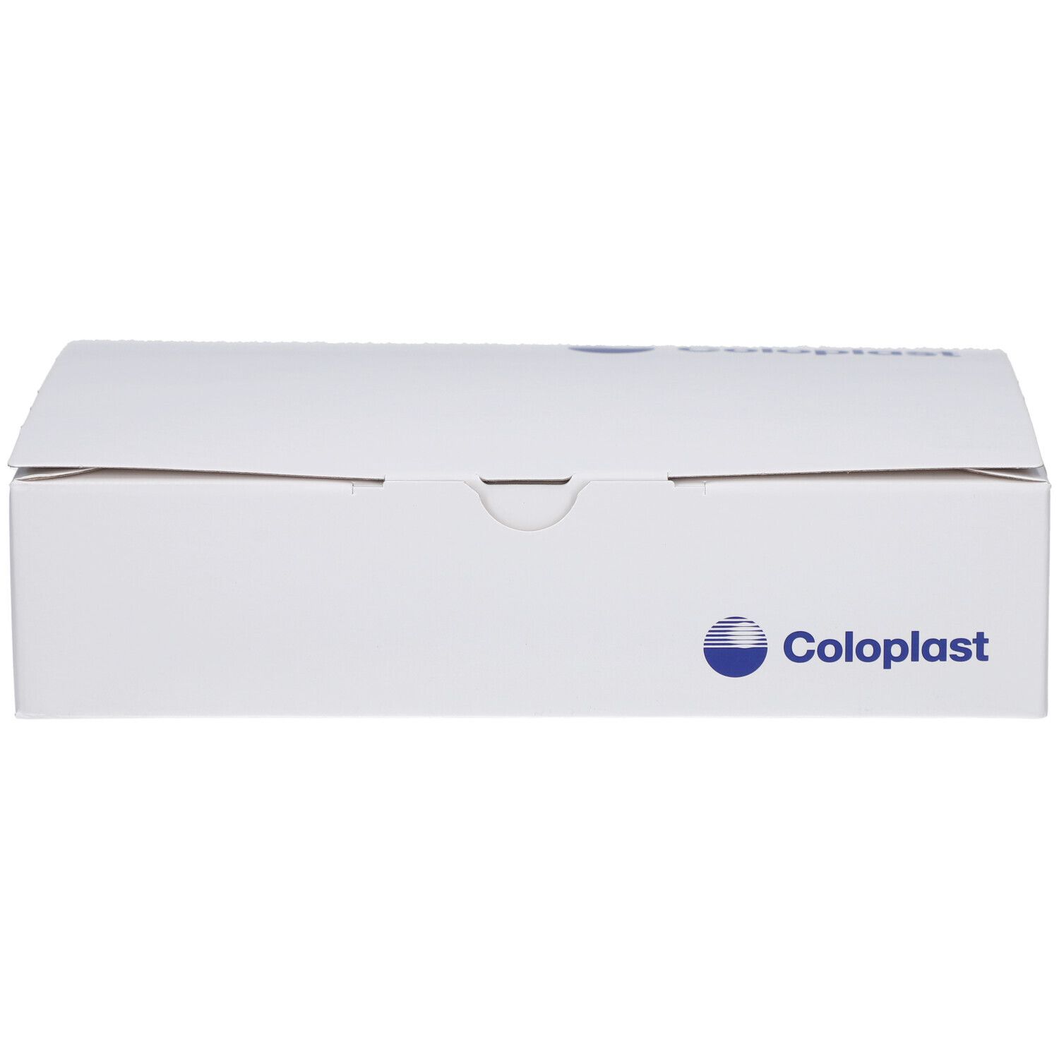 Boîte Coloplast avec logo.