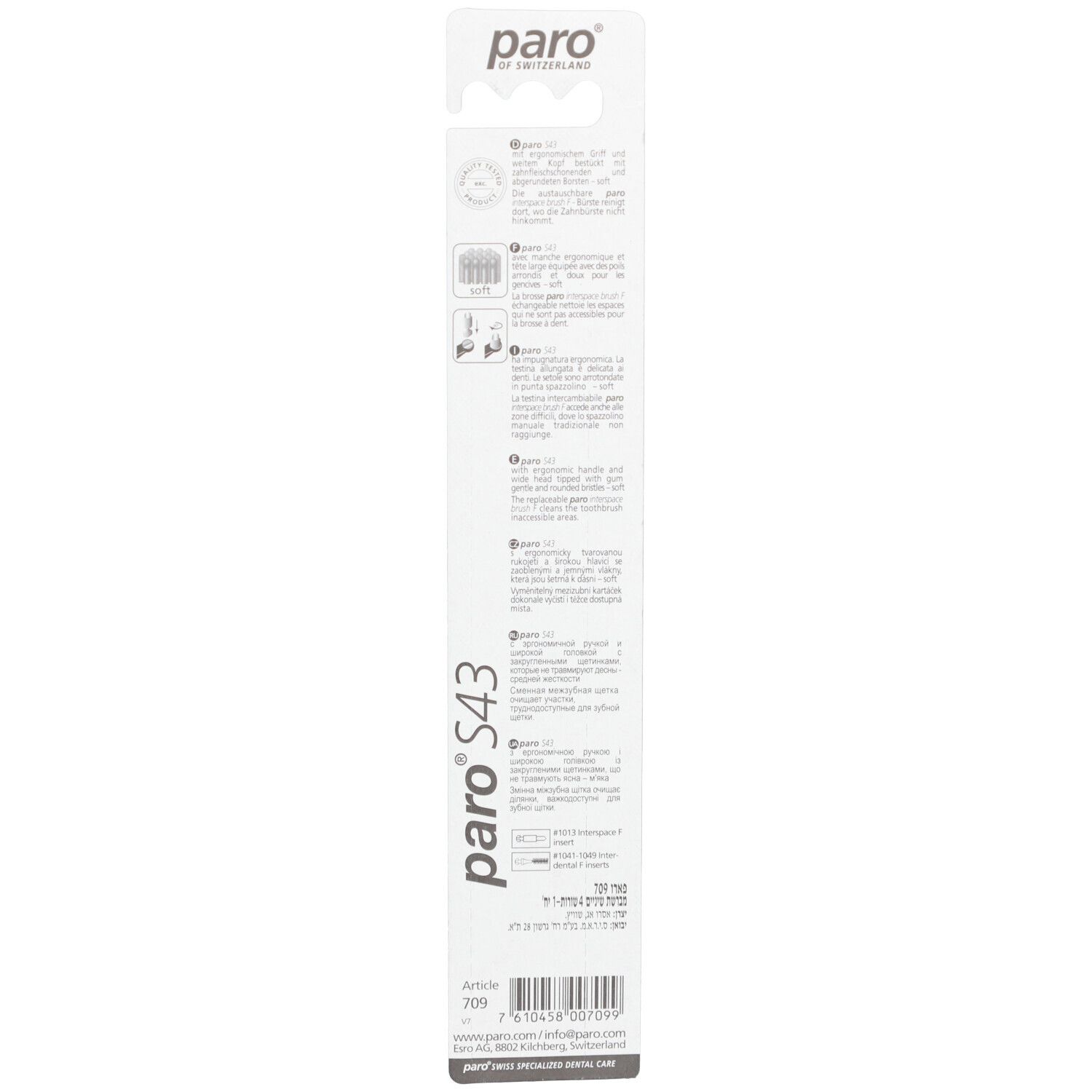 paro® Tandenborstel S43 Zachte en interdentale ruimtes