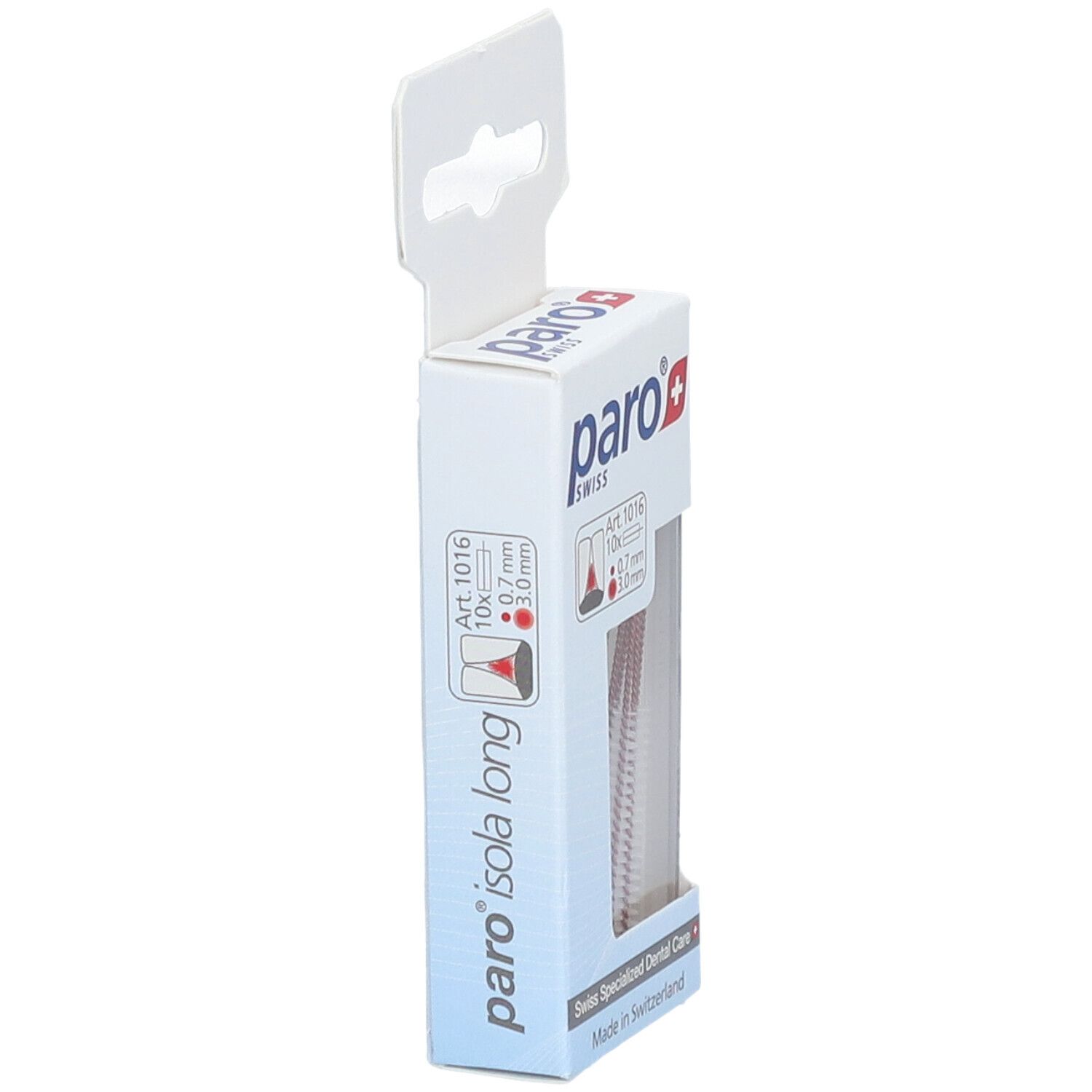paro® Isola Lange Cilindrische interdentale ragers 3.0 mm Rood
