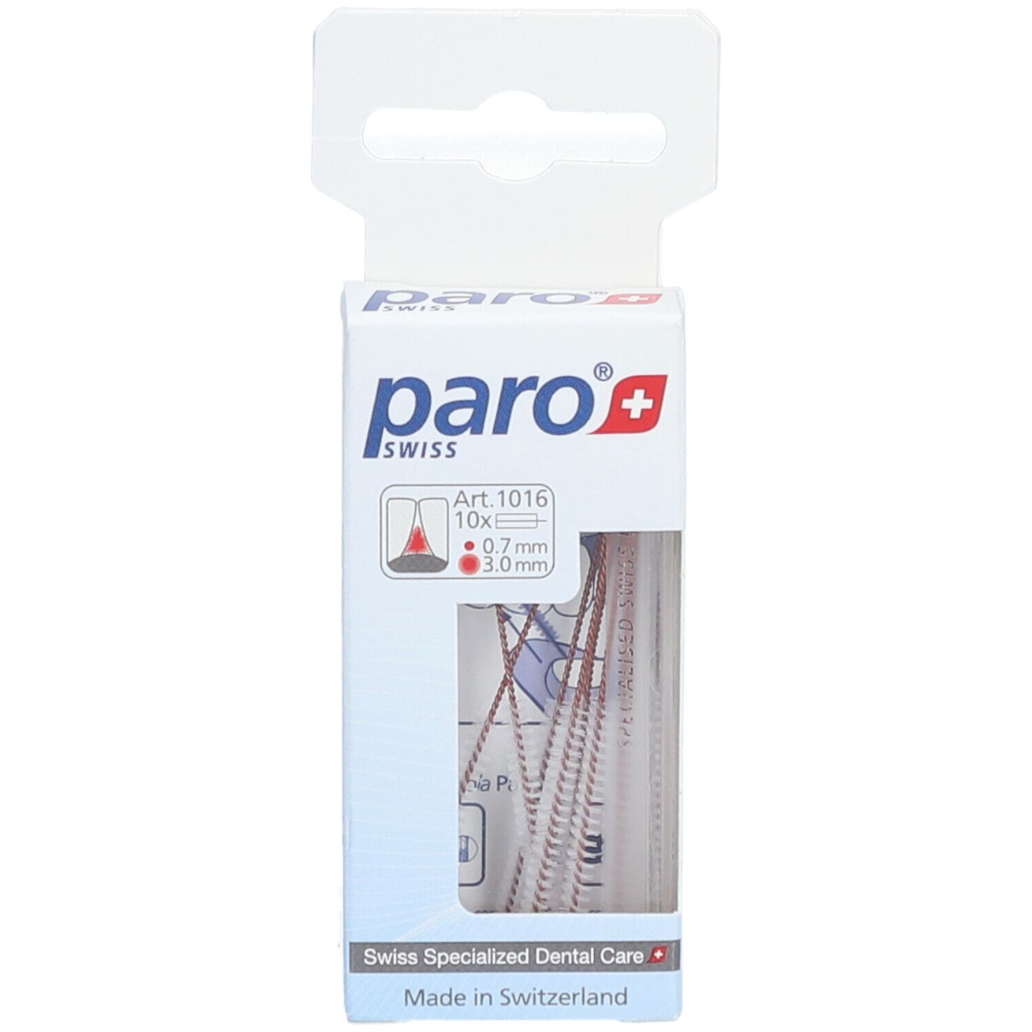 paro® Isola Lange Cilindrische interdentale ragers 3.0 mm Rood