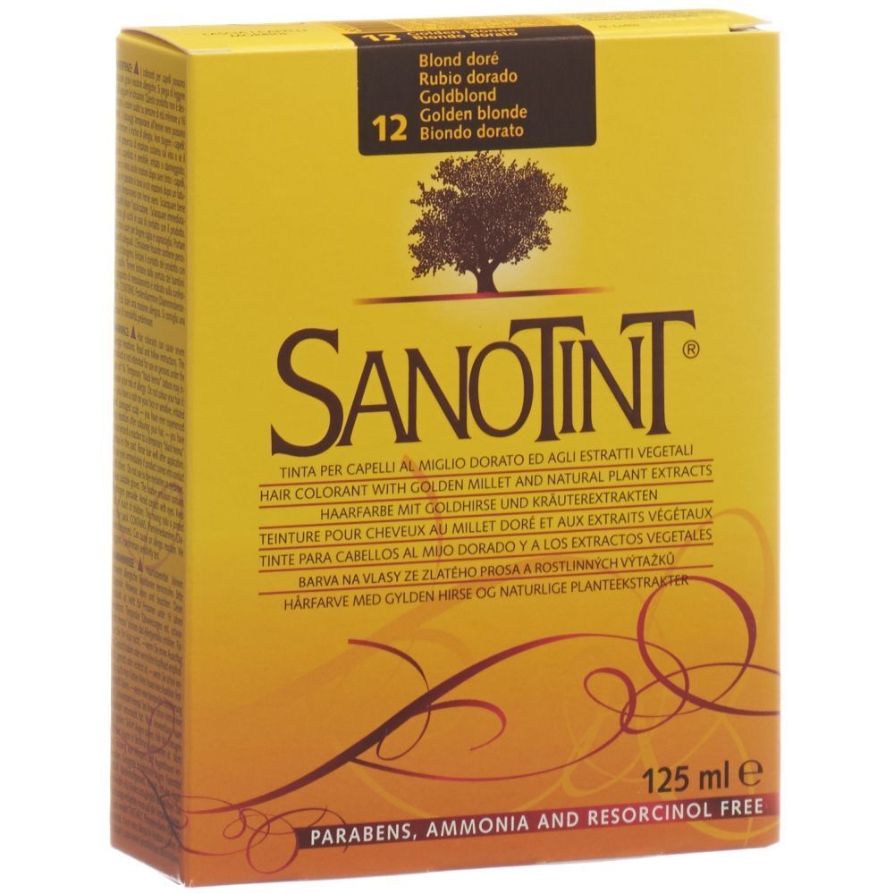 SANOTINT Teinture de cheveux 12 couleur blond doré