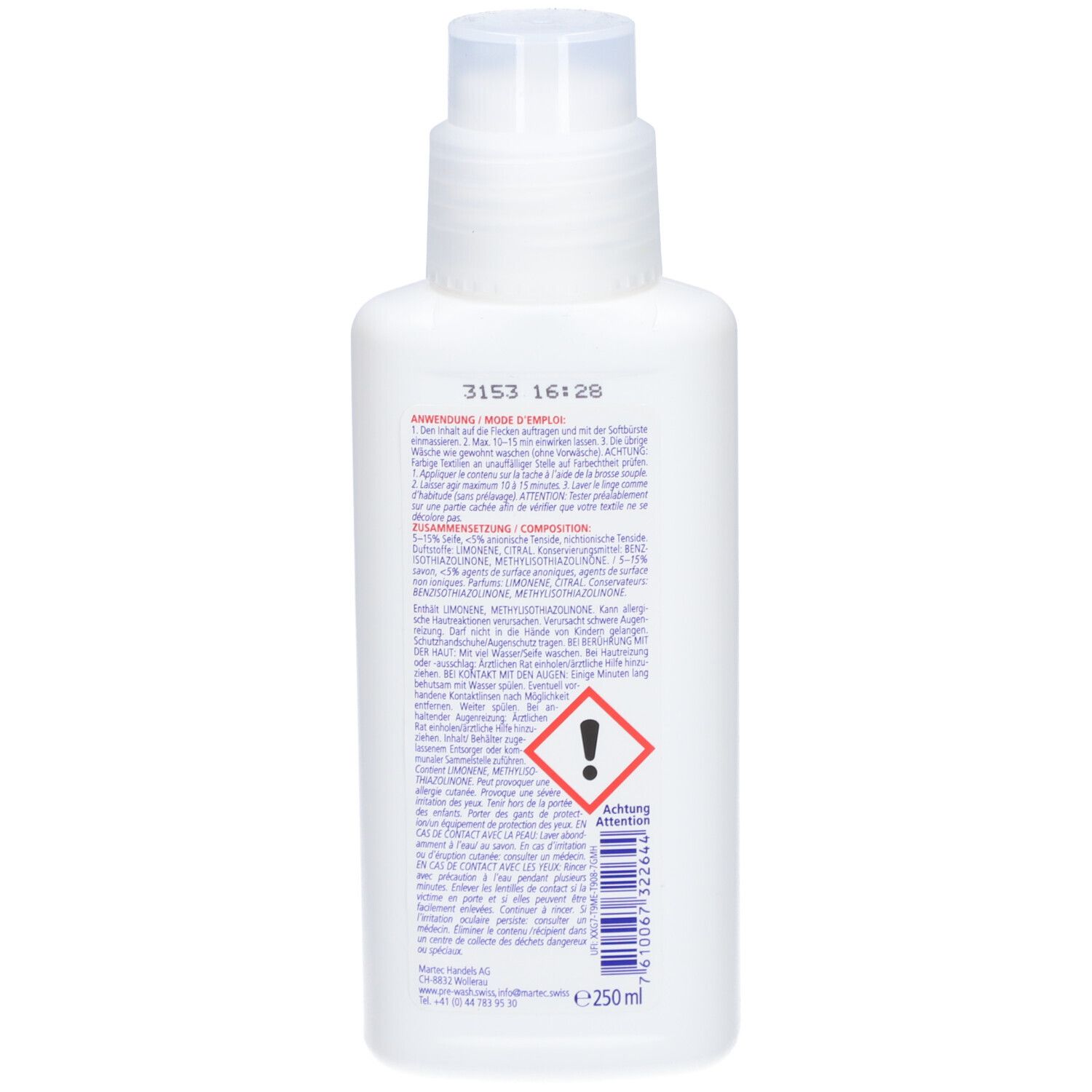 PRE-WASH Savon au fiel liquide
