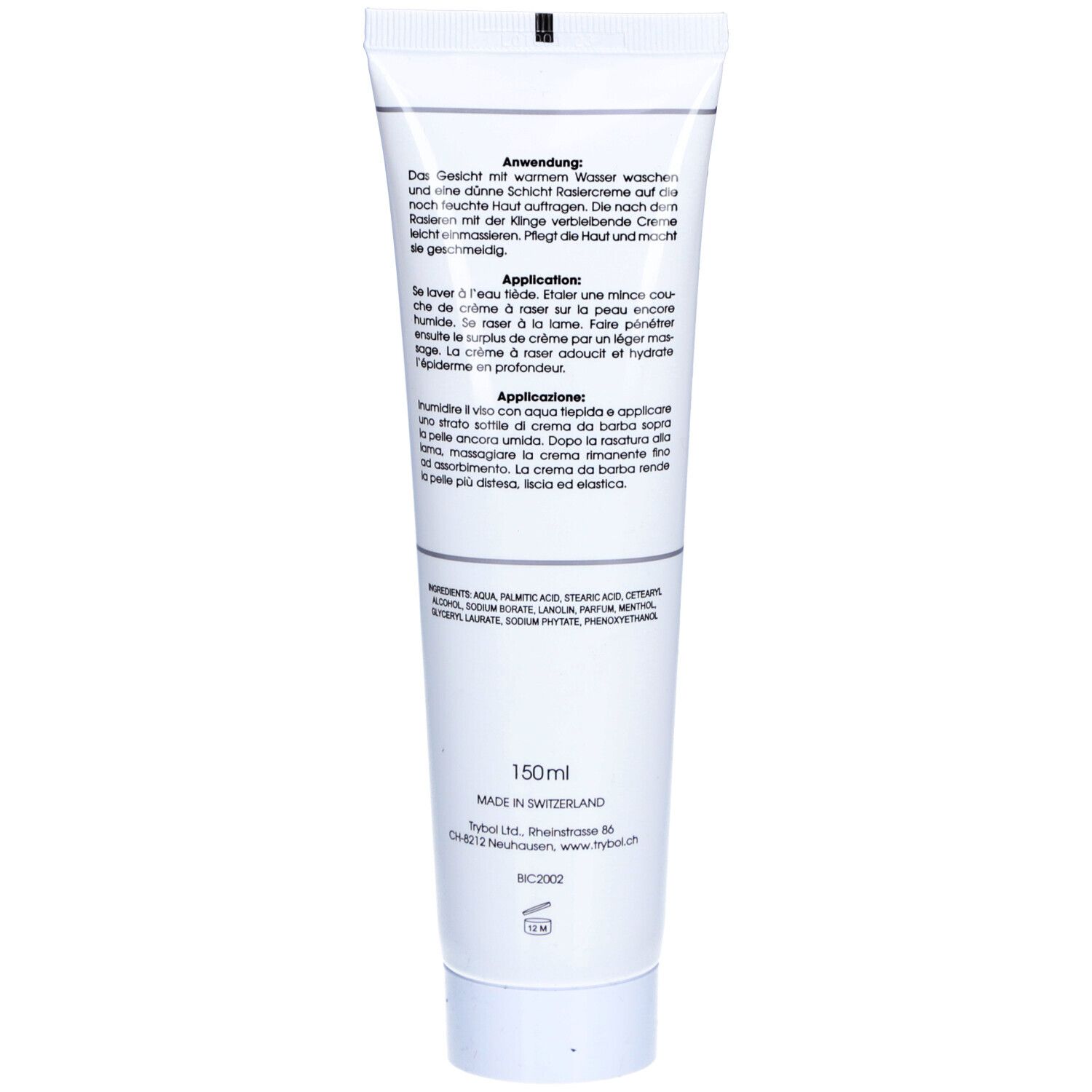 BICOSMETIC Crème à raser pour rasage