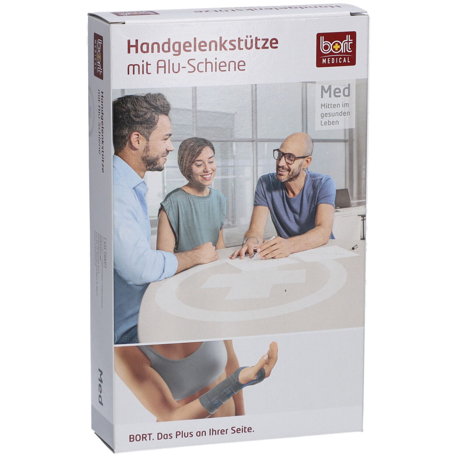 BORT polssteun met aluminium spalk links huidmaat M