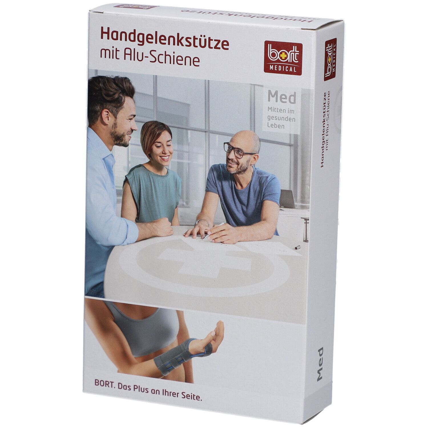 Bort polsbandage met aluminium spalk, beige, maat S rechts