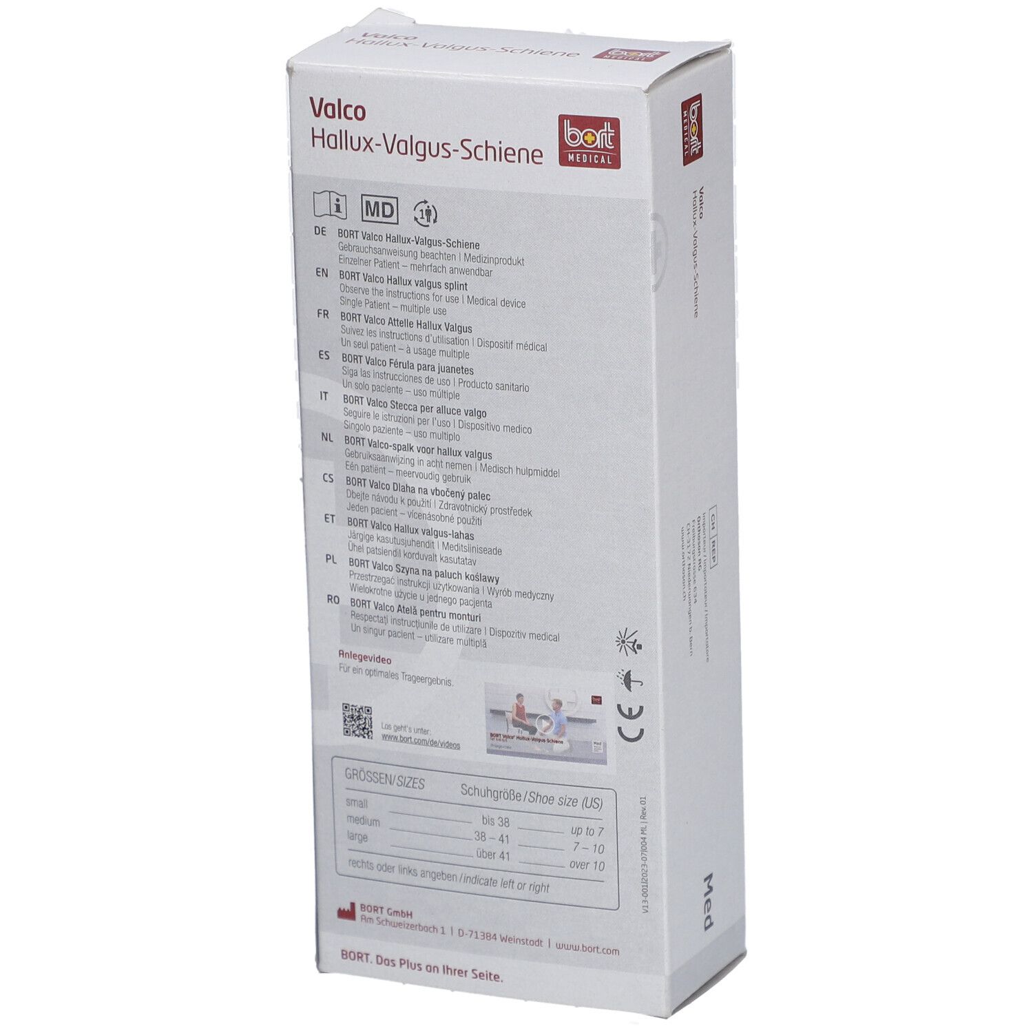 BORT Valco® Hallux valgus spalk links Gr. M