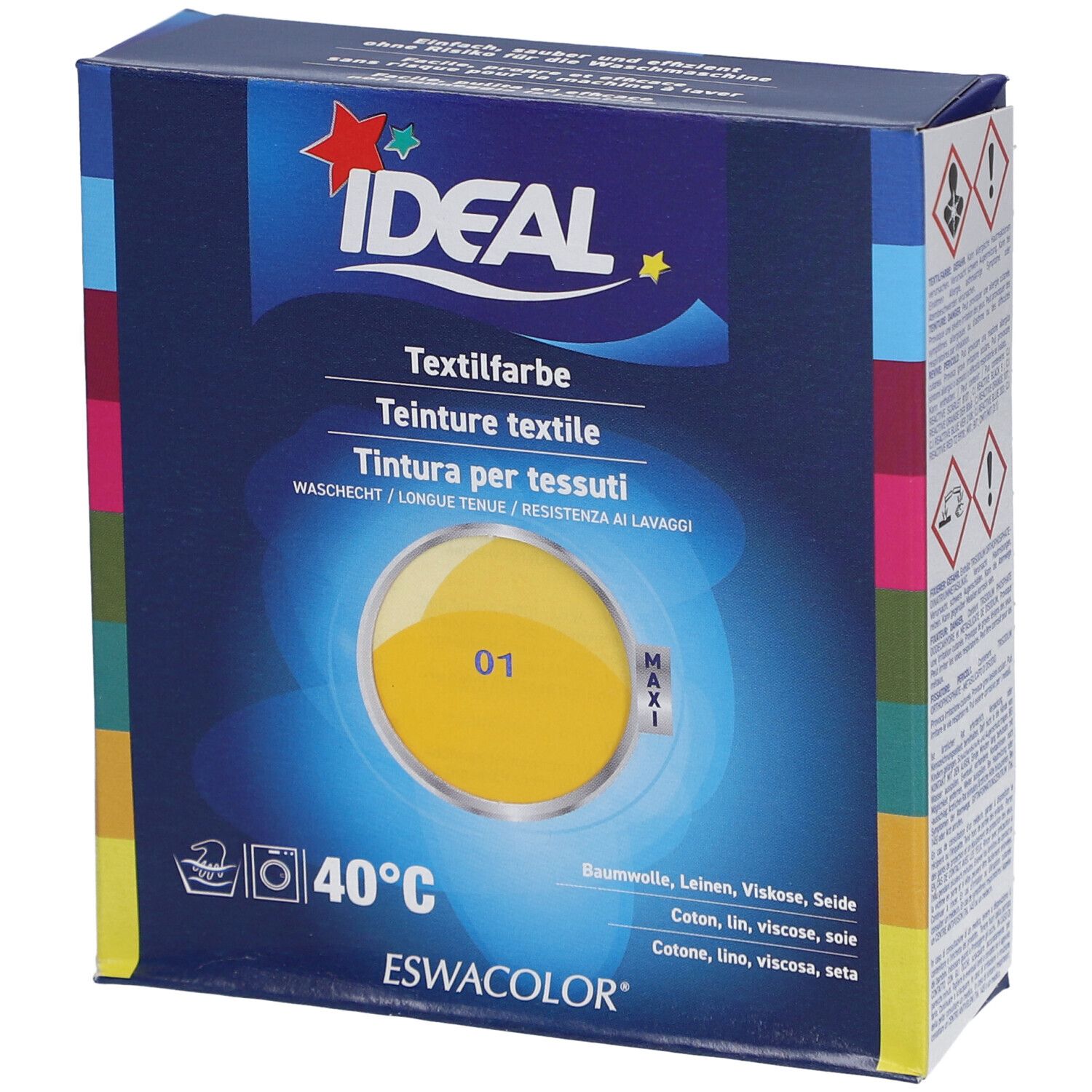 IDEAL Maxi Langhoudende Textielverf - 01 geel