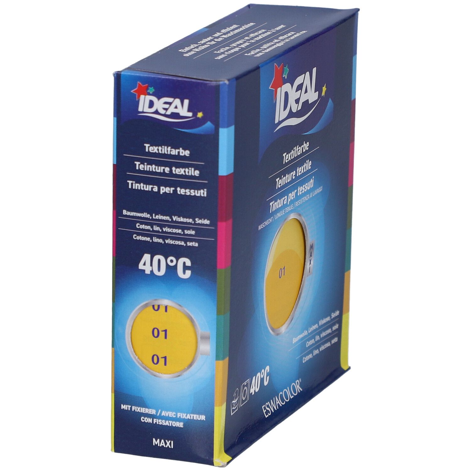 IDEAL Maxi Langhoudende Textielverf - 01 geel