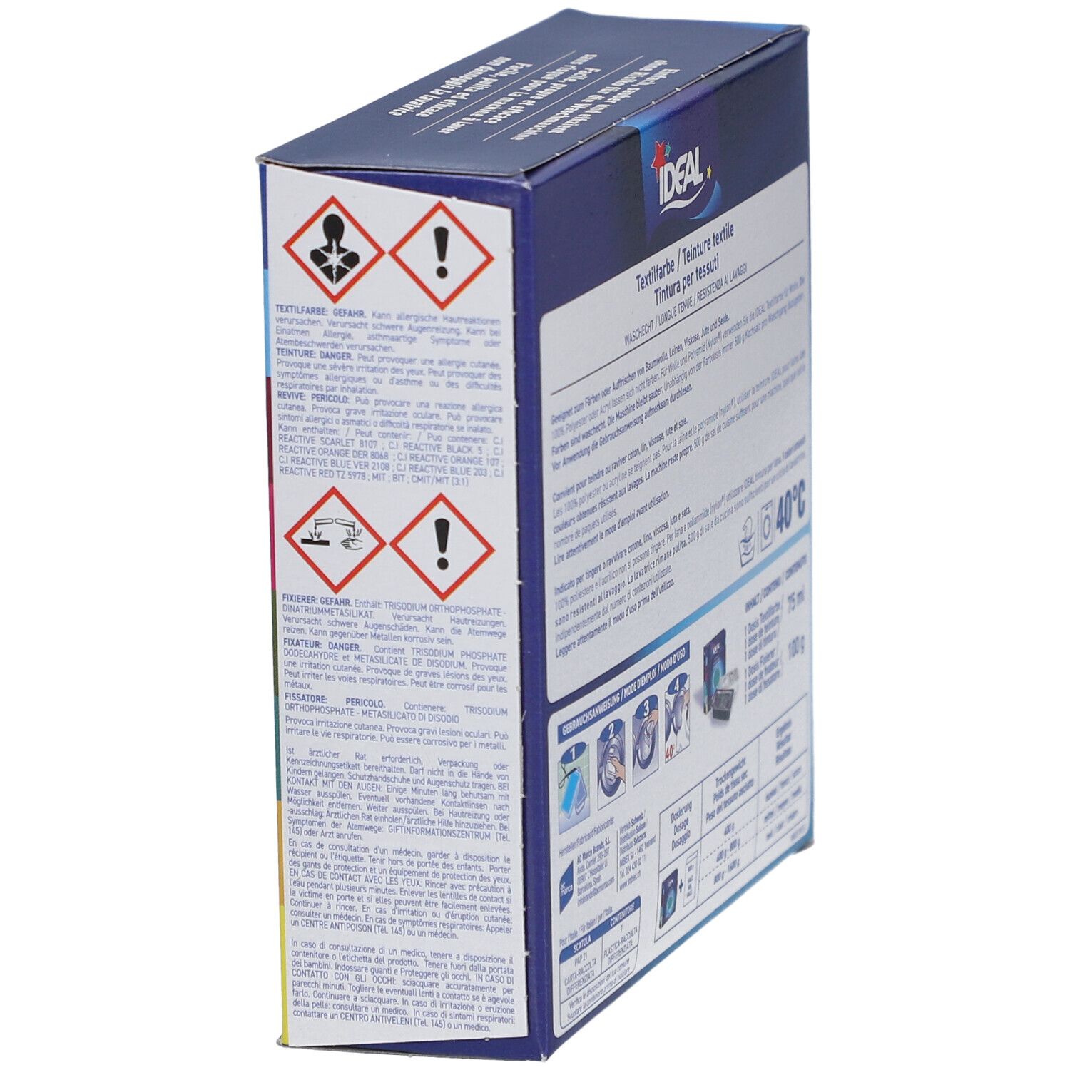 IDEAL Maxi Langhoudende Textielverf - 01 geel