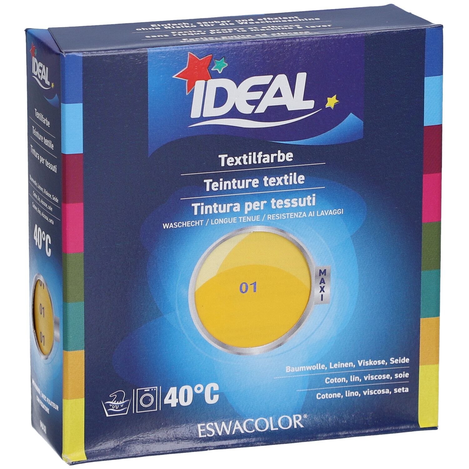 IDEAL Maxi Langhoudende Textielverf - 01 geel