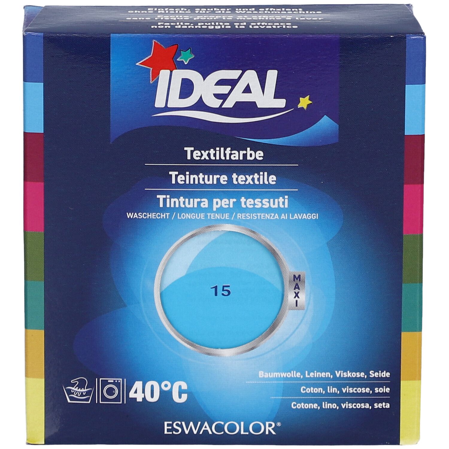 IDEAL Maxi Langhoudende Textielverf - 15 Turquoise