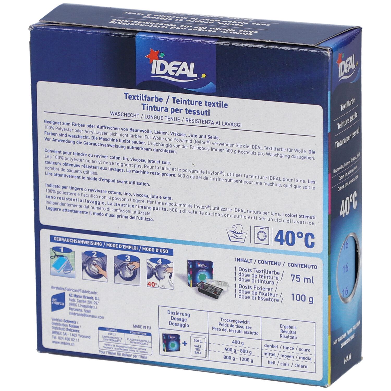 IDEAL Maxi Langhoudende Textielverf - 16 Lichtblauw