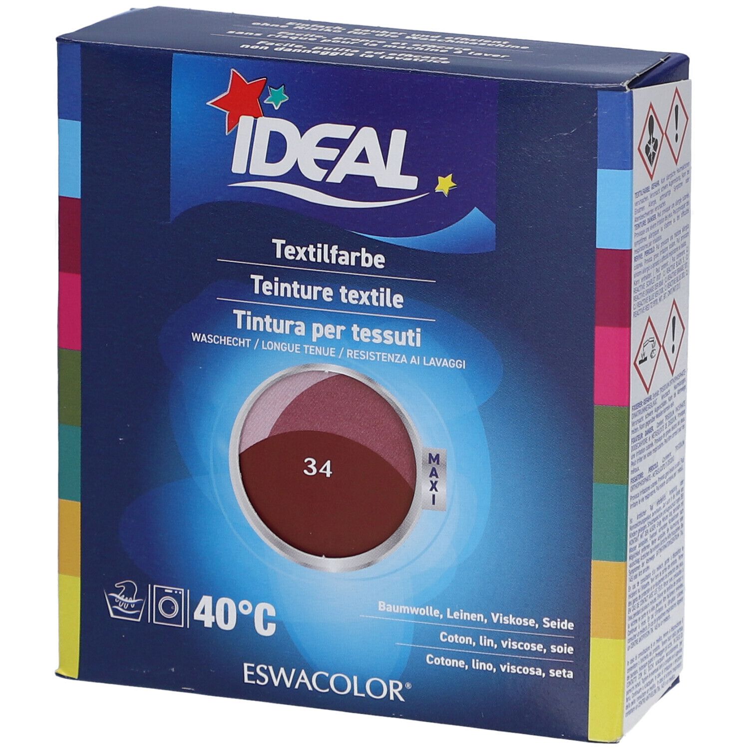 IDEAL Maxi Langhoudende Textielverf - 34 Bordeaux