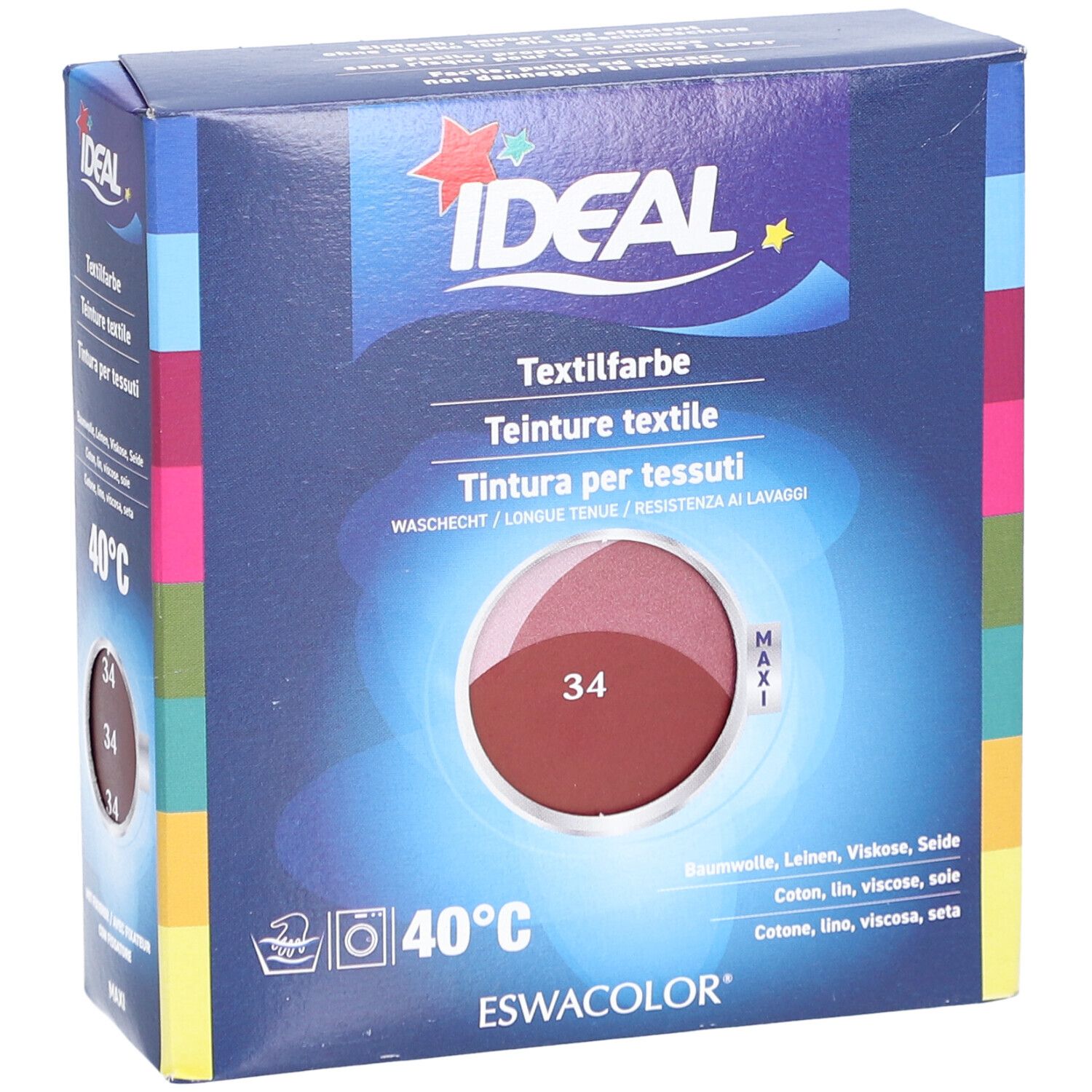 IDEAL Maxi Langhoudende Textielverf - 34 Bordeaux