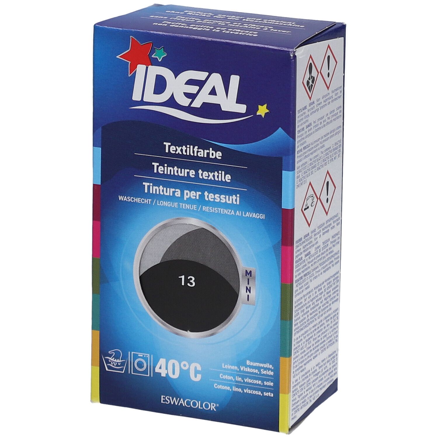 IDEAL Mini Teinture textile longue tenue - 13 Noir