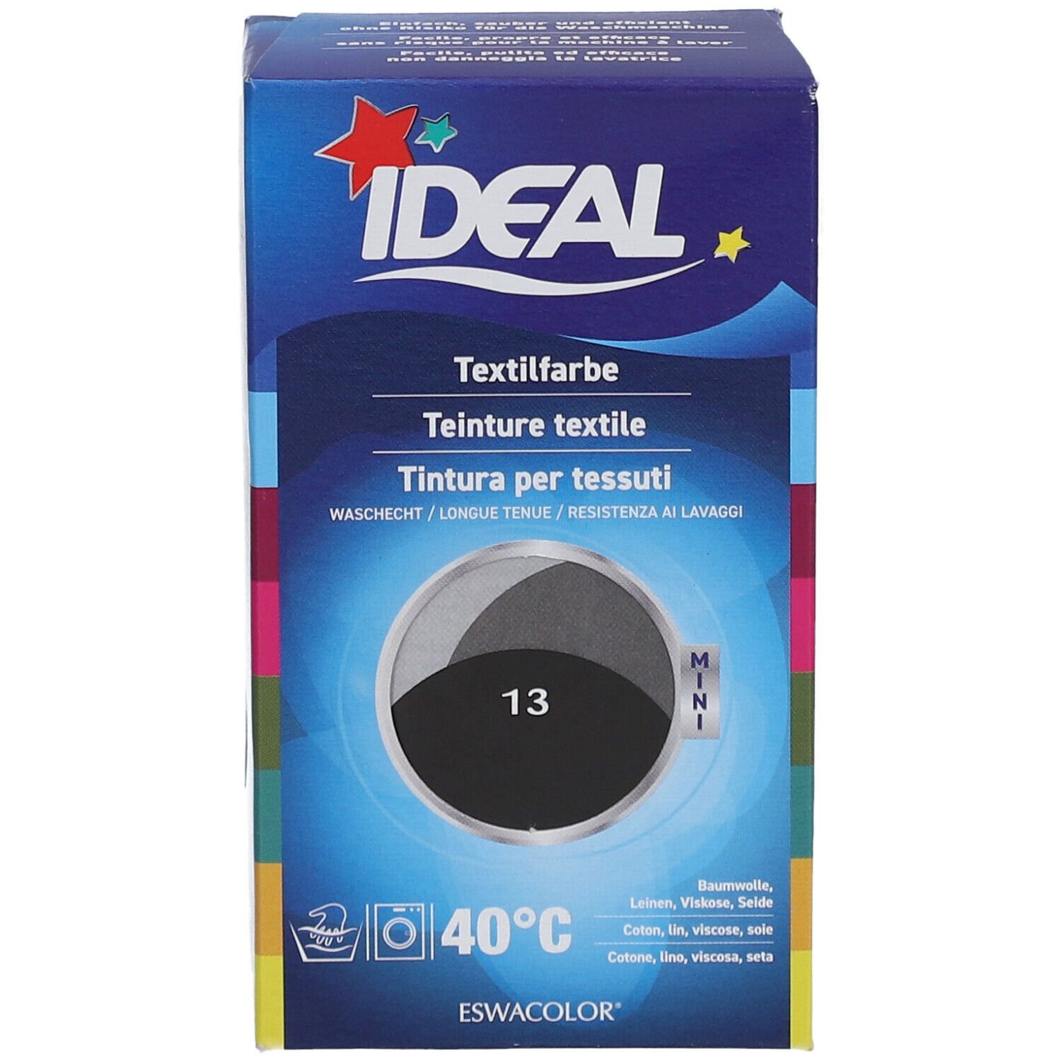 IDEAL Mini Teinture textile longue tenue - 13 Noir