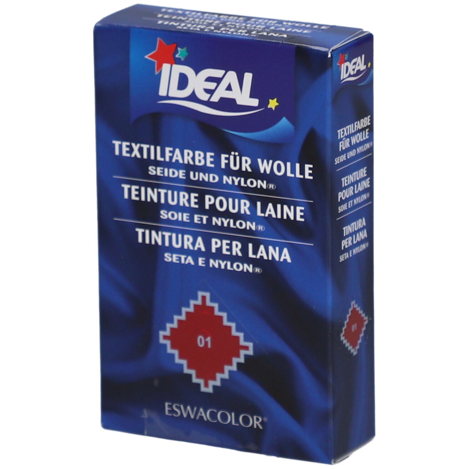 IDEAL Teinture pour Laine, Soie et Nylon - 01 Rouge