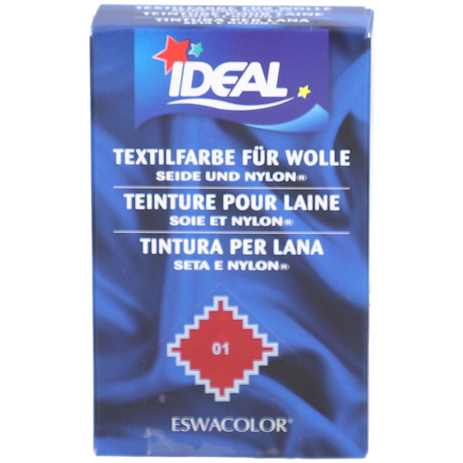 IDEAL Teinture pour Laine, Soie et Nylon - 01 Rouge
