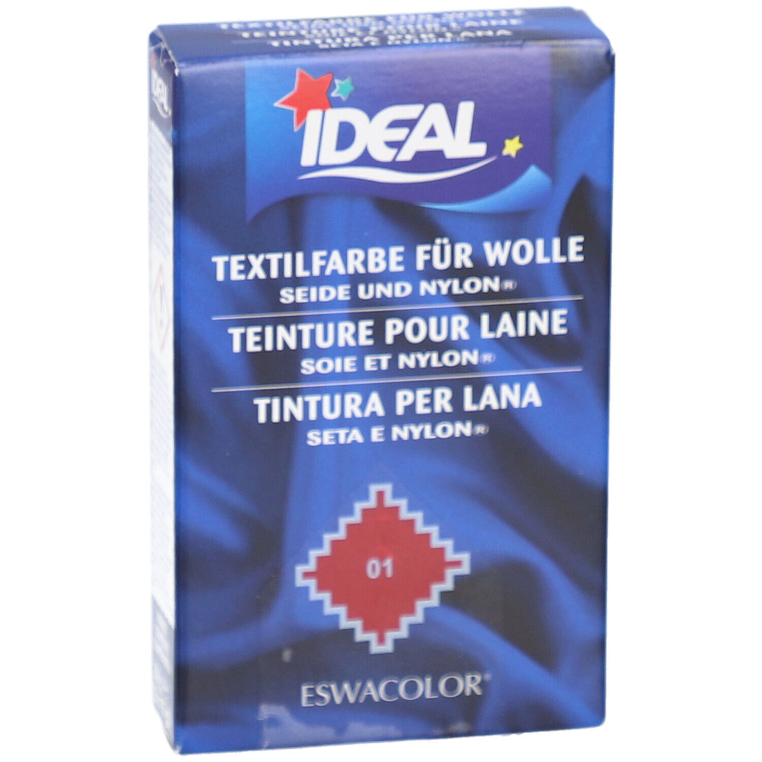 IDEAL Teinture pour Laine, Soie et Nylon - 01 Rouge