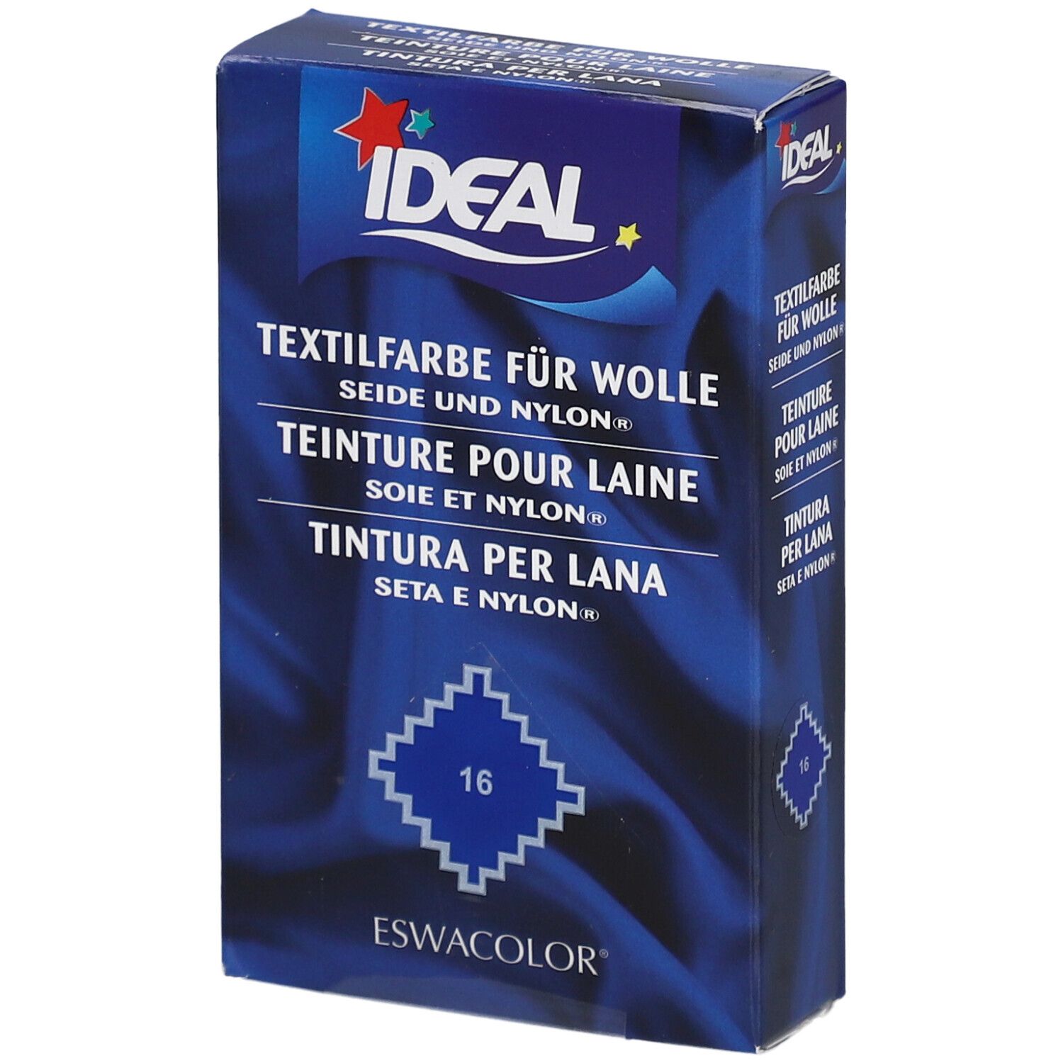 IDEAL Kleurstof voor Wol, Zijde en Nylon - 16 Echt Blauw