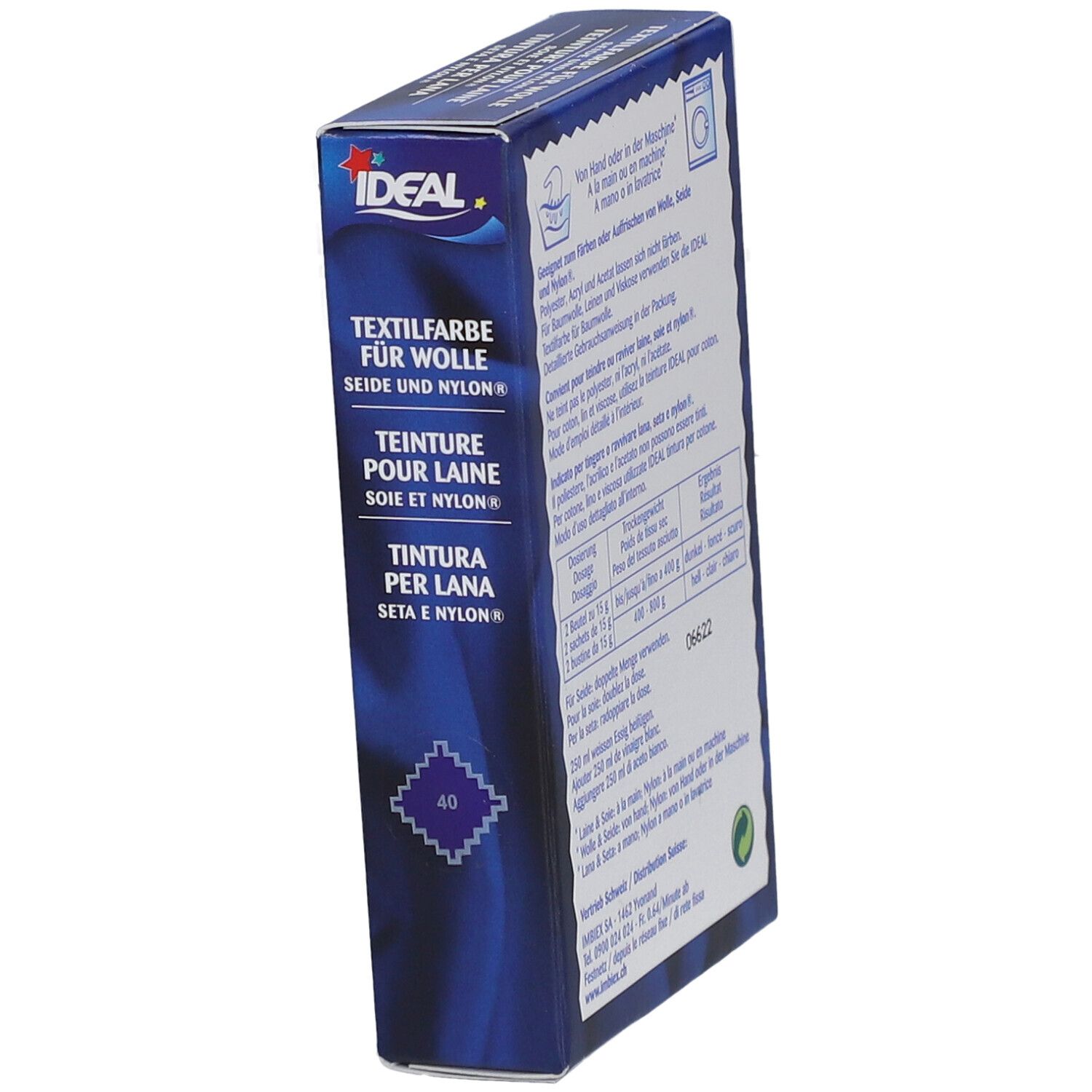 IDEAL Kleurstof voor Wol, Zijde en Nylon - 40 Lavendel Violet