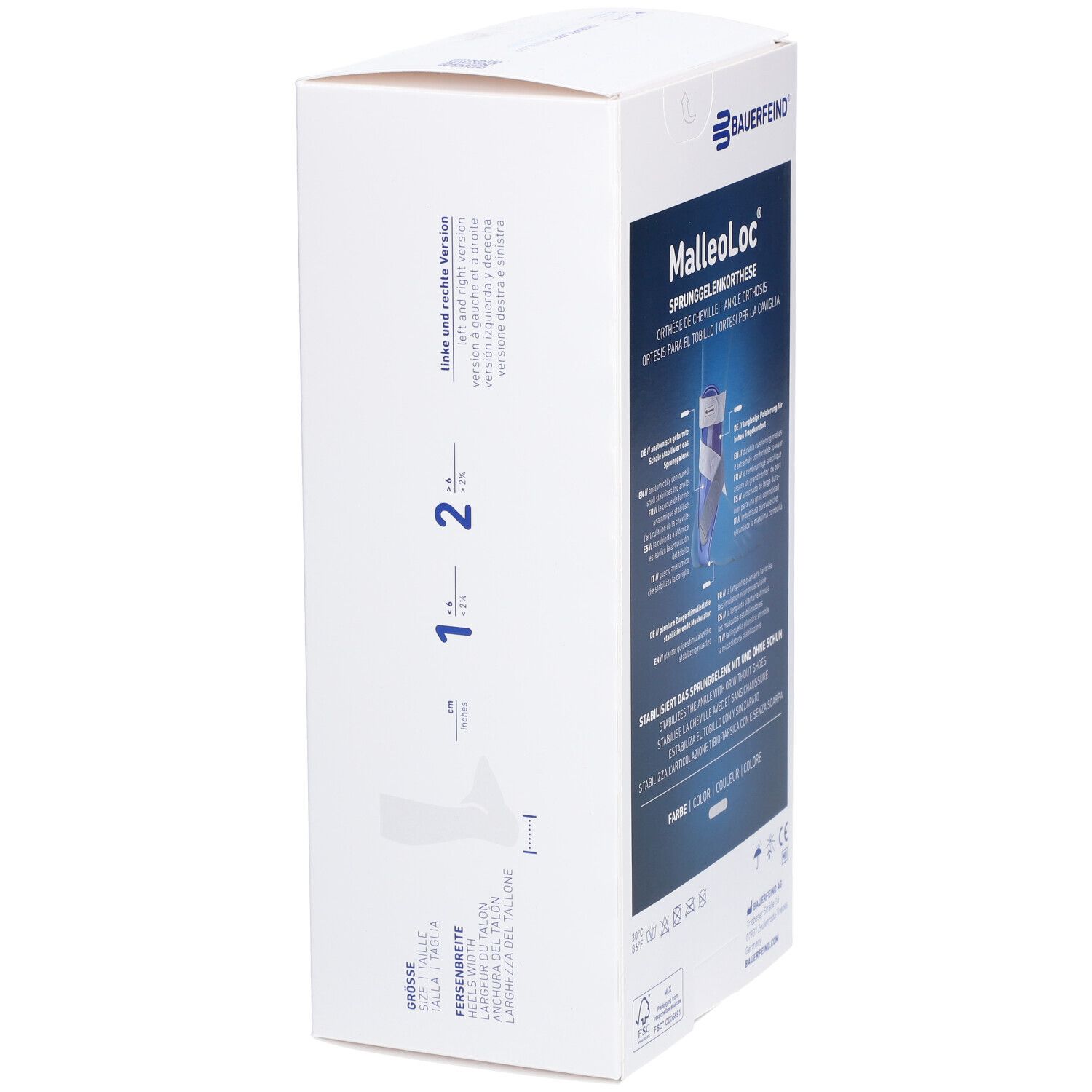 BAUERFEIND MalleoLoc® Haarorthese maat 1 links