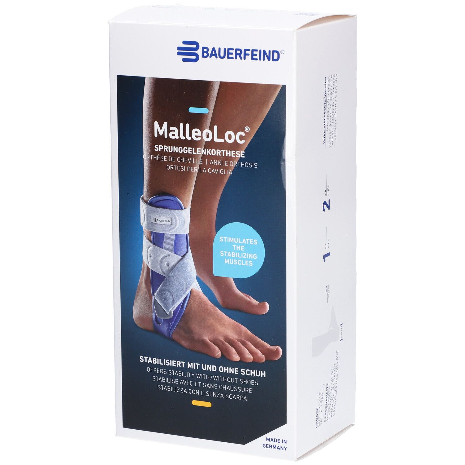 BAUERFEIND MalleoLoc® Enkelorthese maat 2 links