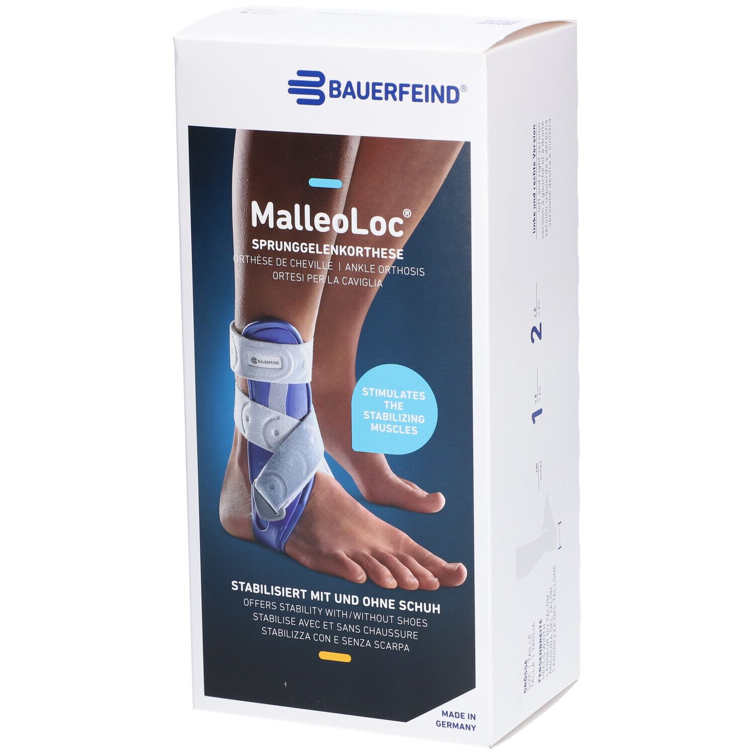 BAUERFEIND MalleoLoc® Enkelorthese maat 1 rechts