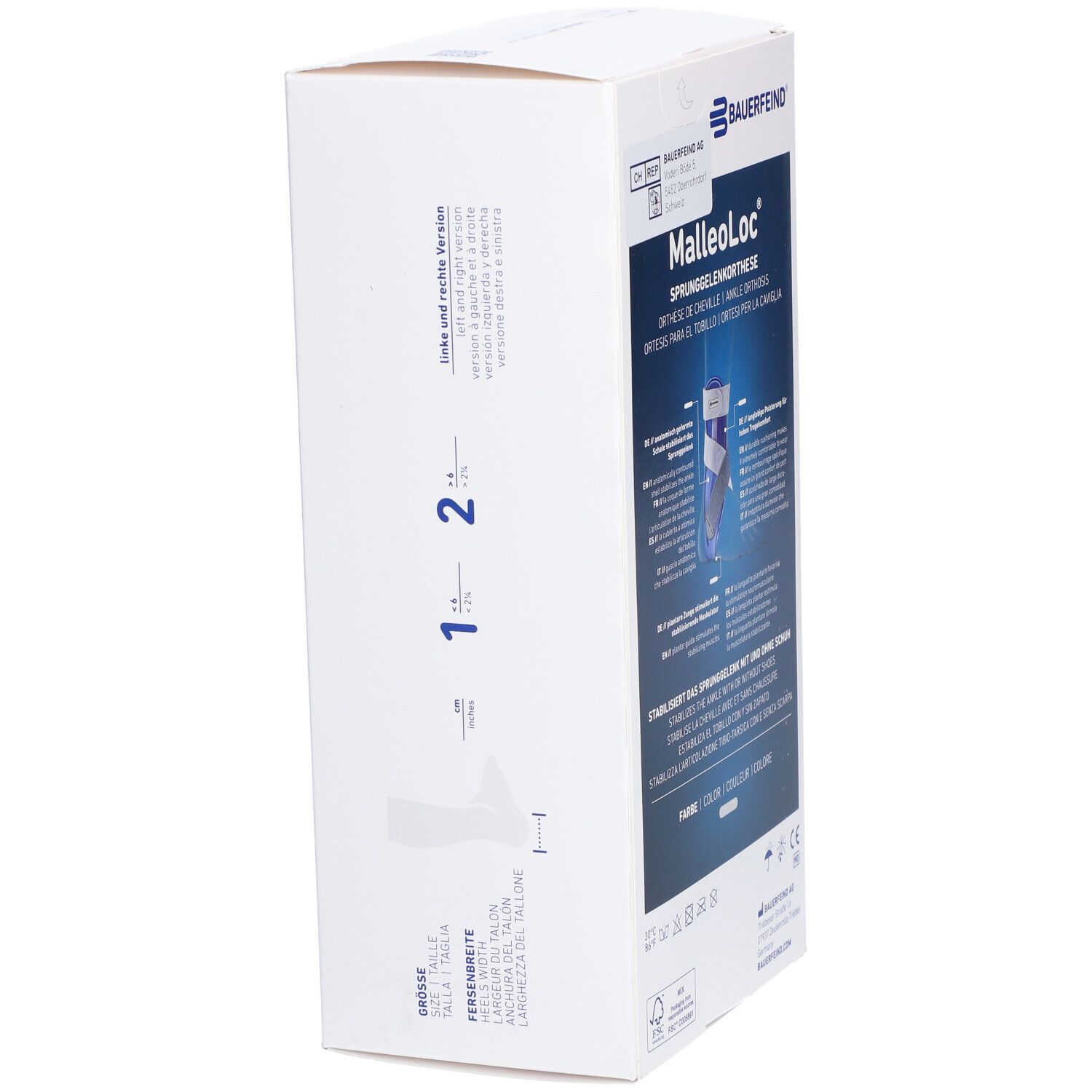 BAUERFEIND MalleoLoc® Enkelorthese maat 1 rechts