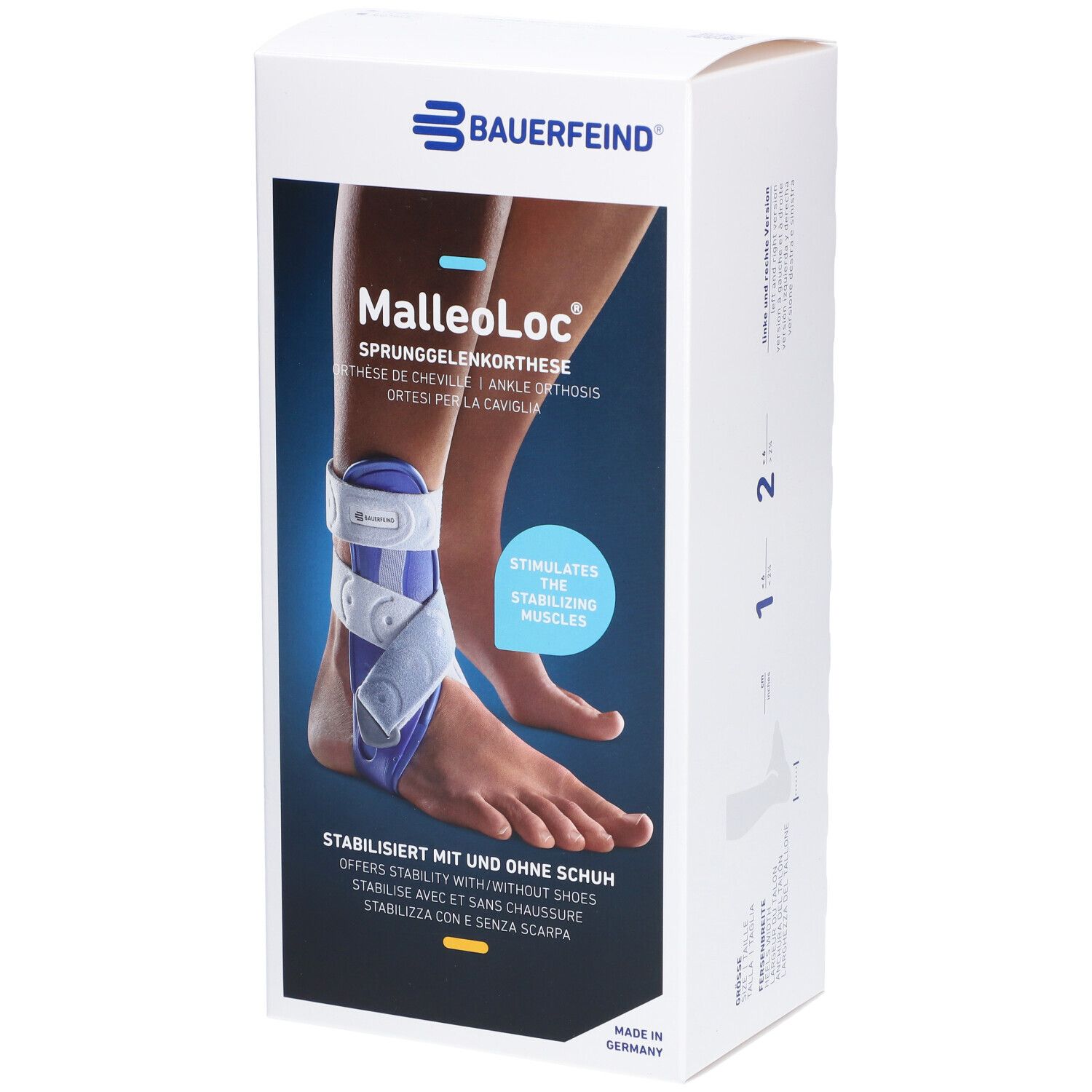 BAUERFEIND MalleoLoc® Enkelorthese maat 2 rechts