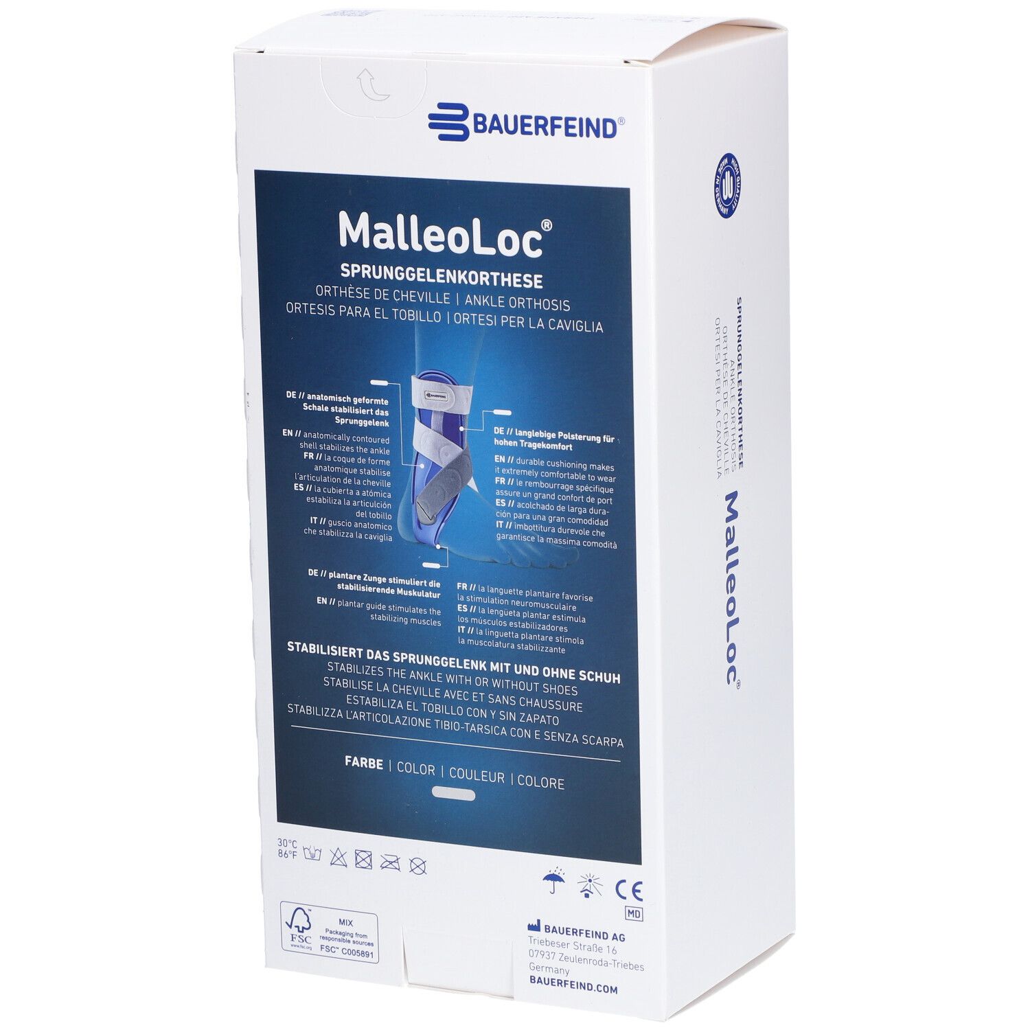 BAUERFEIND MalleoLoc® Enkelorthese maat 2 rechts