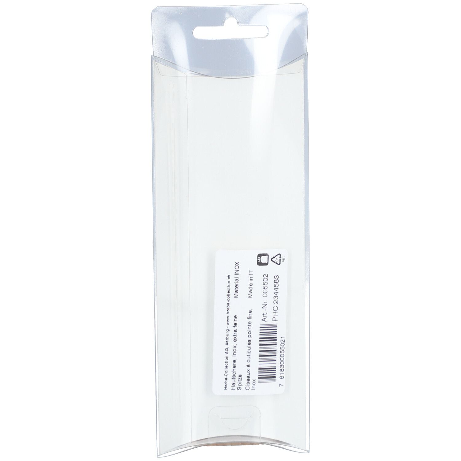 HERBA Ciseaux à cuticules pointe fine, Inox 16cm