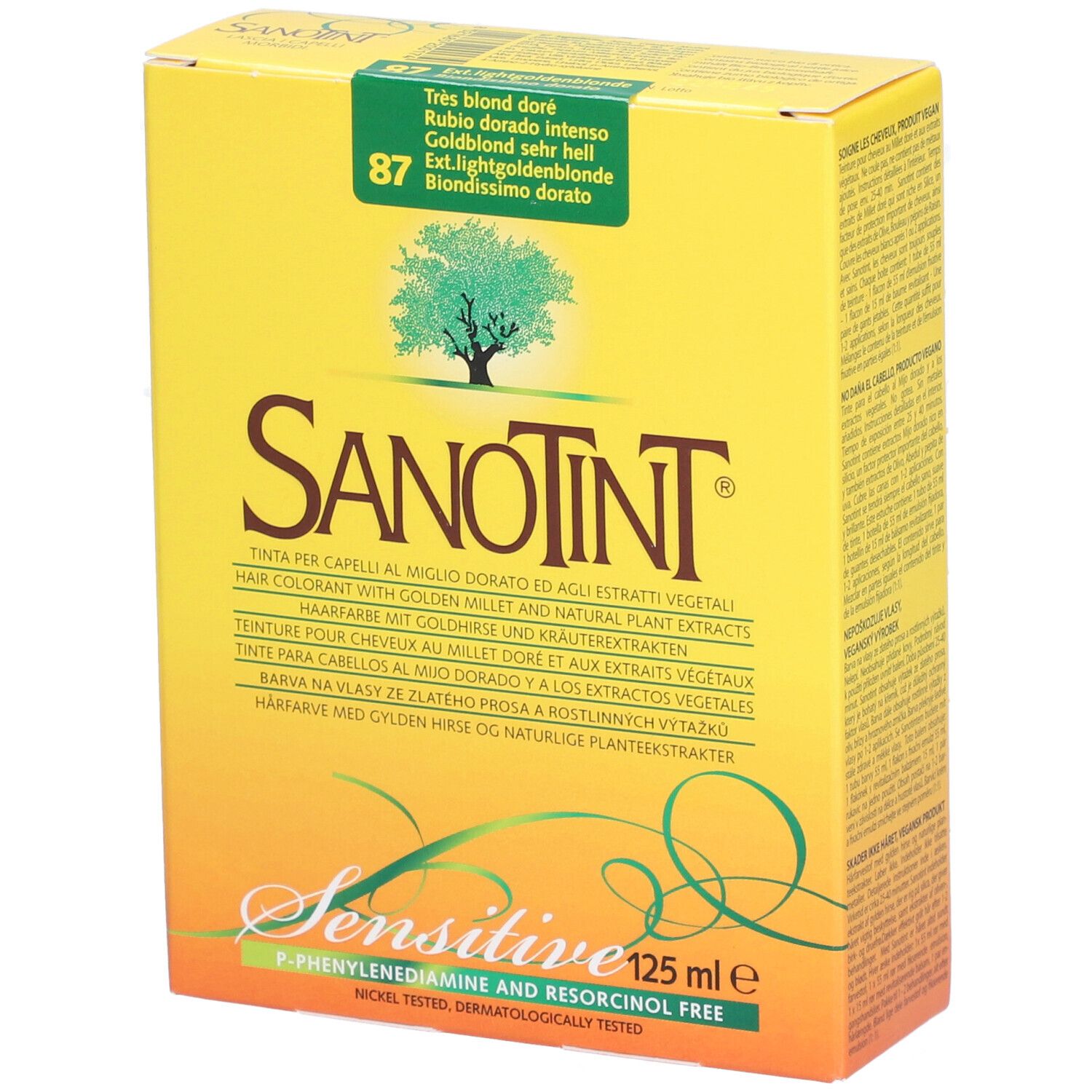SANOTINT® Sensitive Hair Tint 87 Intens Goudblond