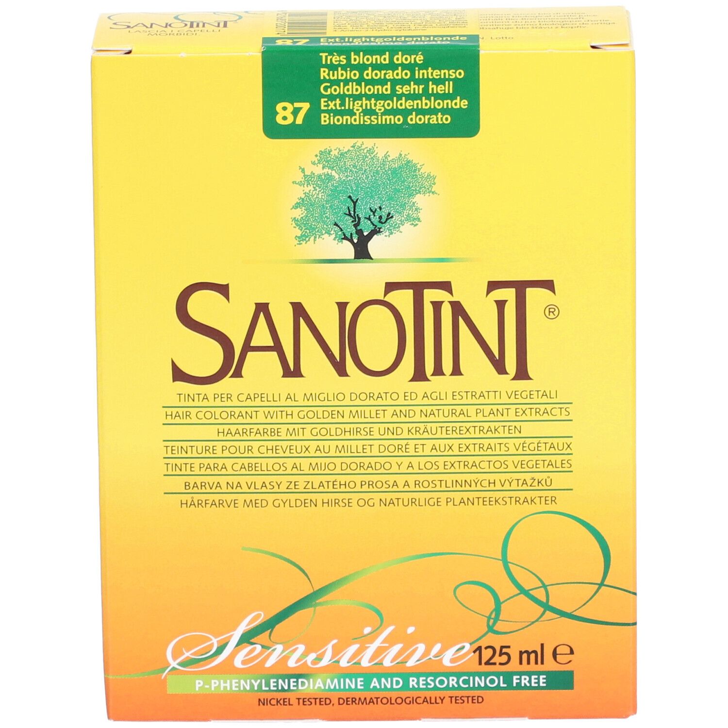 SANOTINT® Sensitive Hair Tint 87 Intens Goudblond