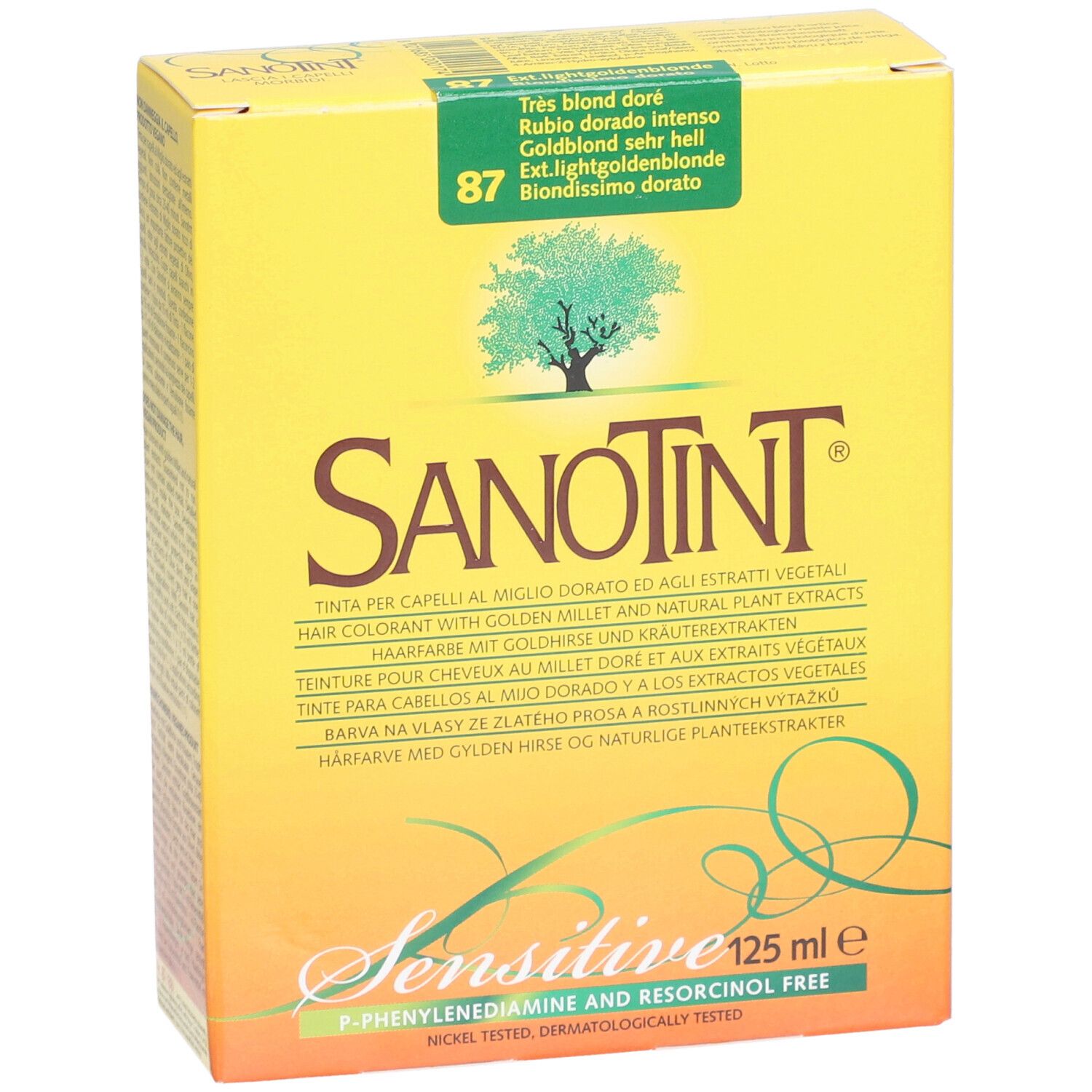 SANOTINT® Sensitive Hair Tint 87 Intens Goudblond