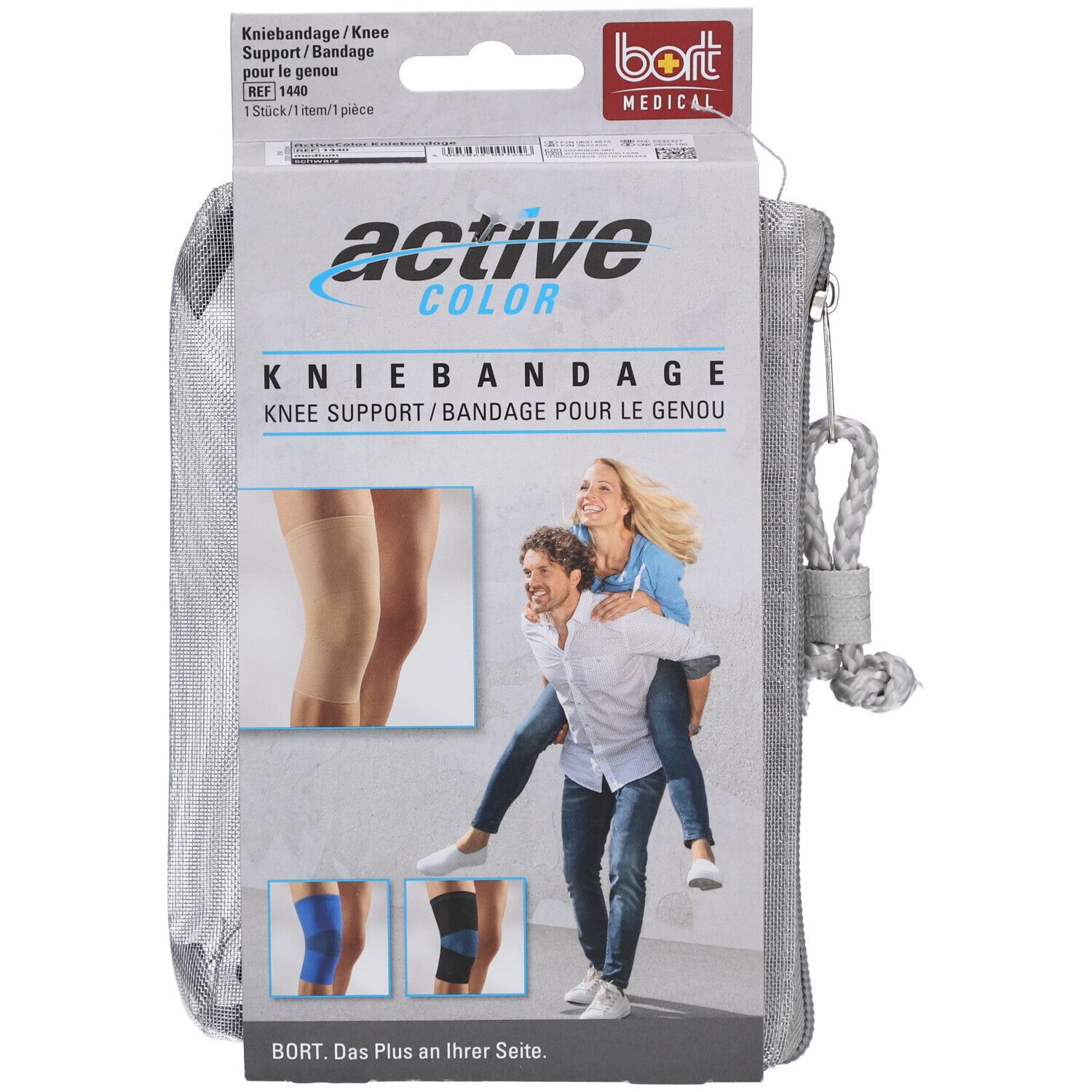 BORT ActiveColor® Kniebandage Gr. M zwart