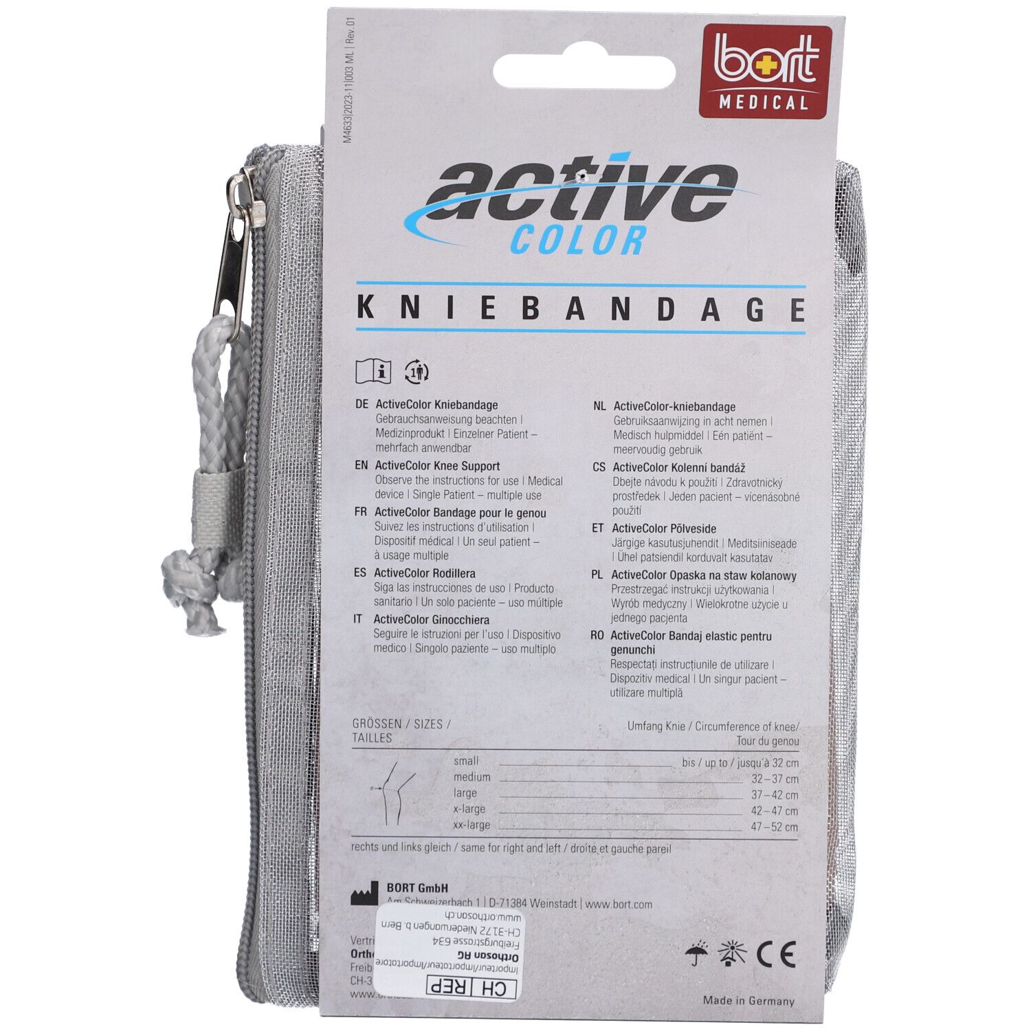 BORT ActiveColor® Kniebandage Gr. L haut