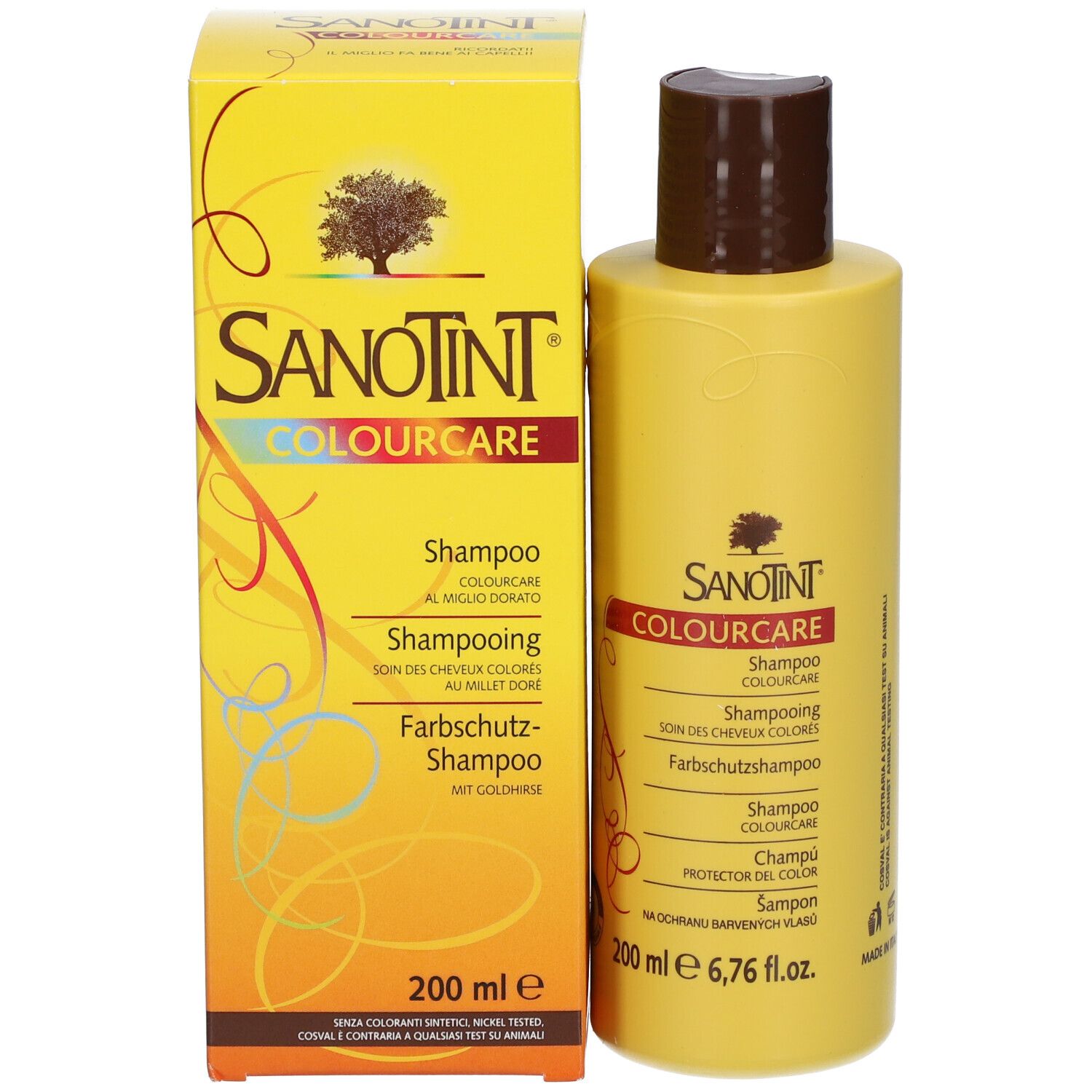 SANOTINT® Shampoing soin des cheveux colorés au millet doré