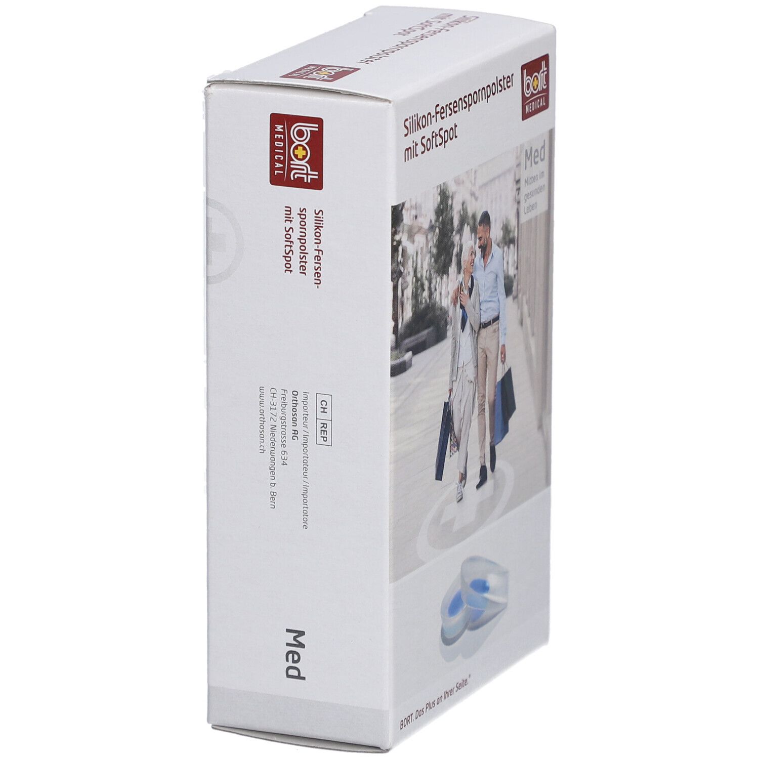 Bort coussinet en silicone pour éperon de talon avec SoftSpot, 1 paire