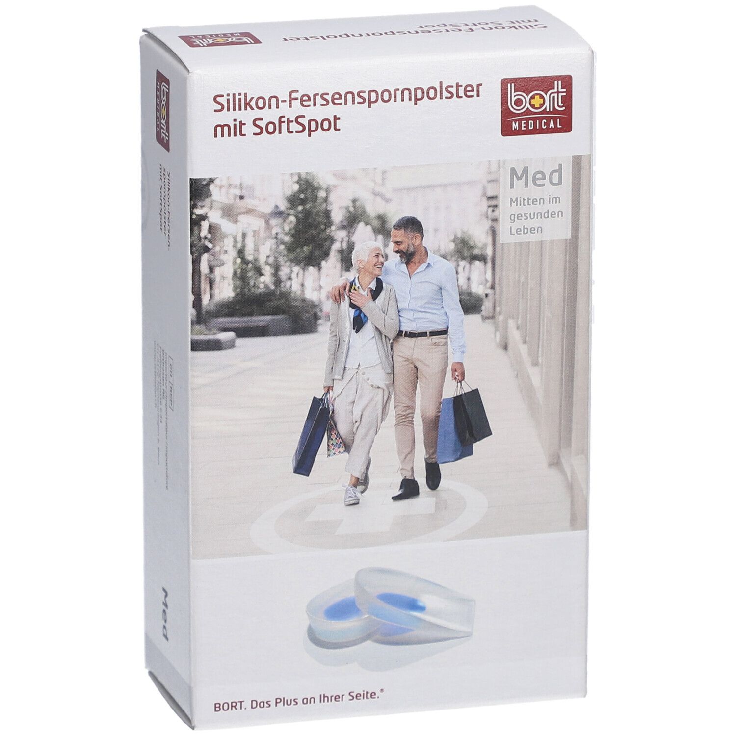 Bort coussinet en silicone pour éperon de talon avec SoftSpot, 1 paire