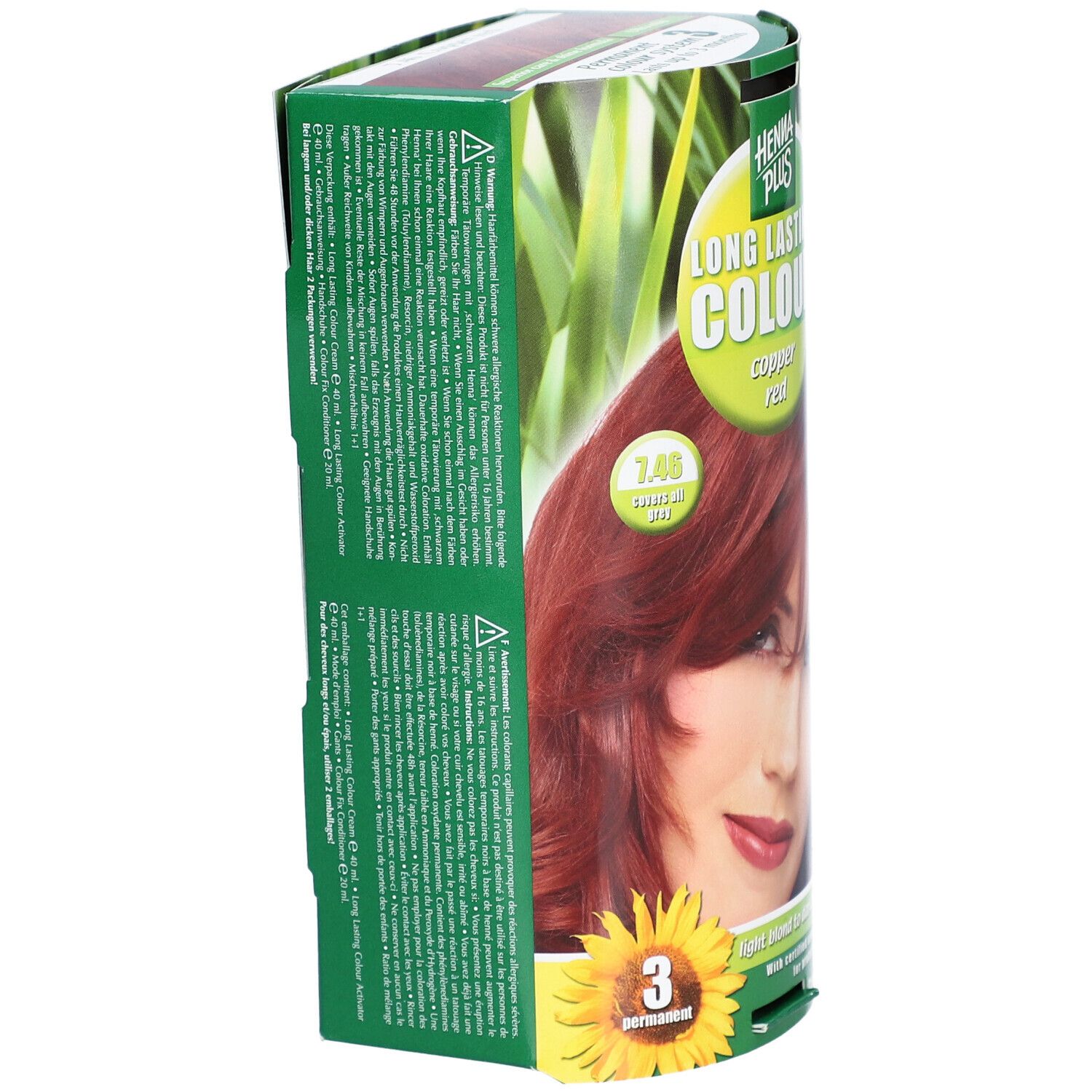 Hennaplus Long Lasting Colour 7.46 Rouge Cuivré