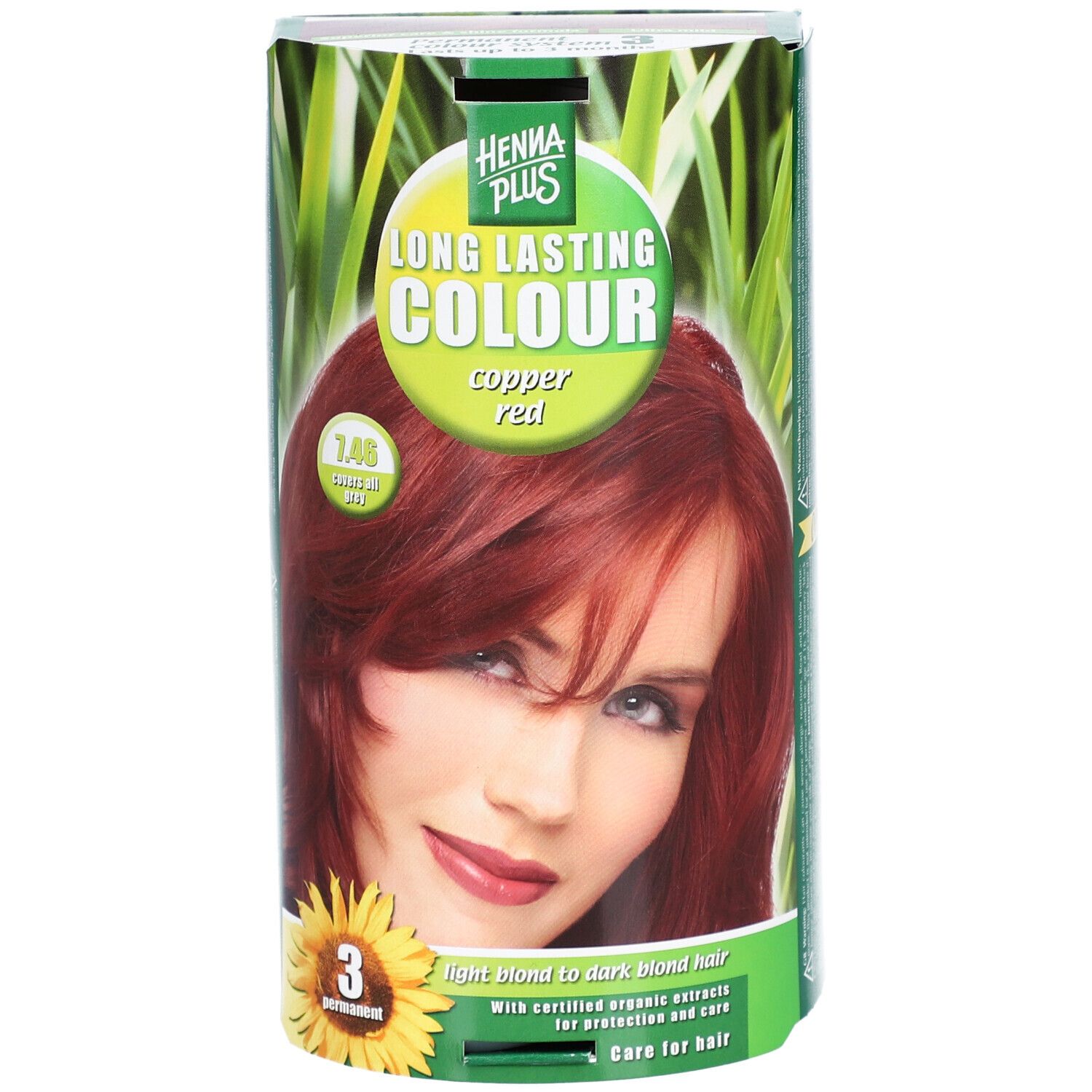 Hennaplus Long Lasting Colour 7.46 Rouge Cuivré
