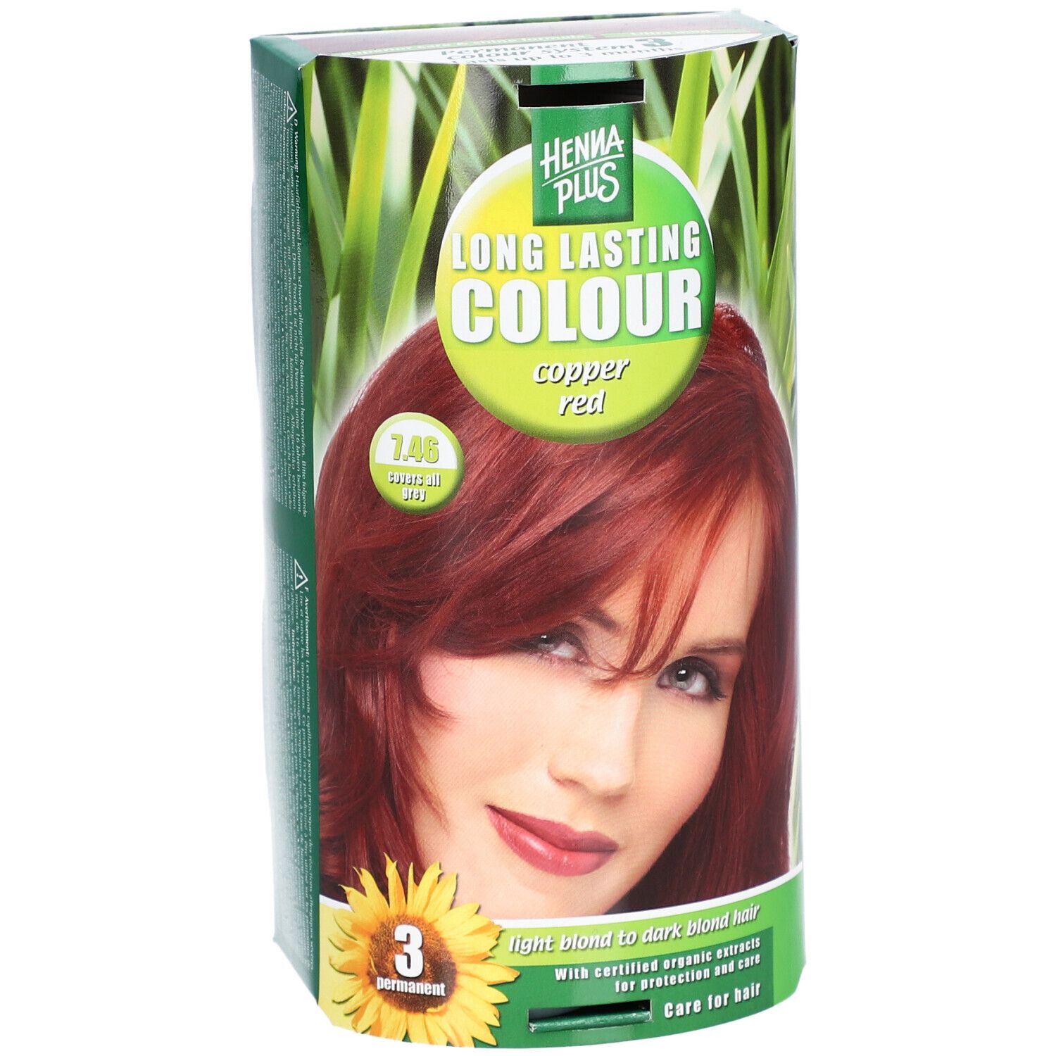 Hennaplus Long Lasting Colour 7.46 Rouge Cuivré