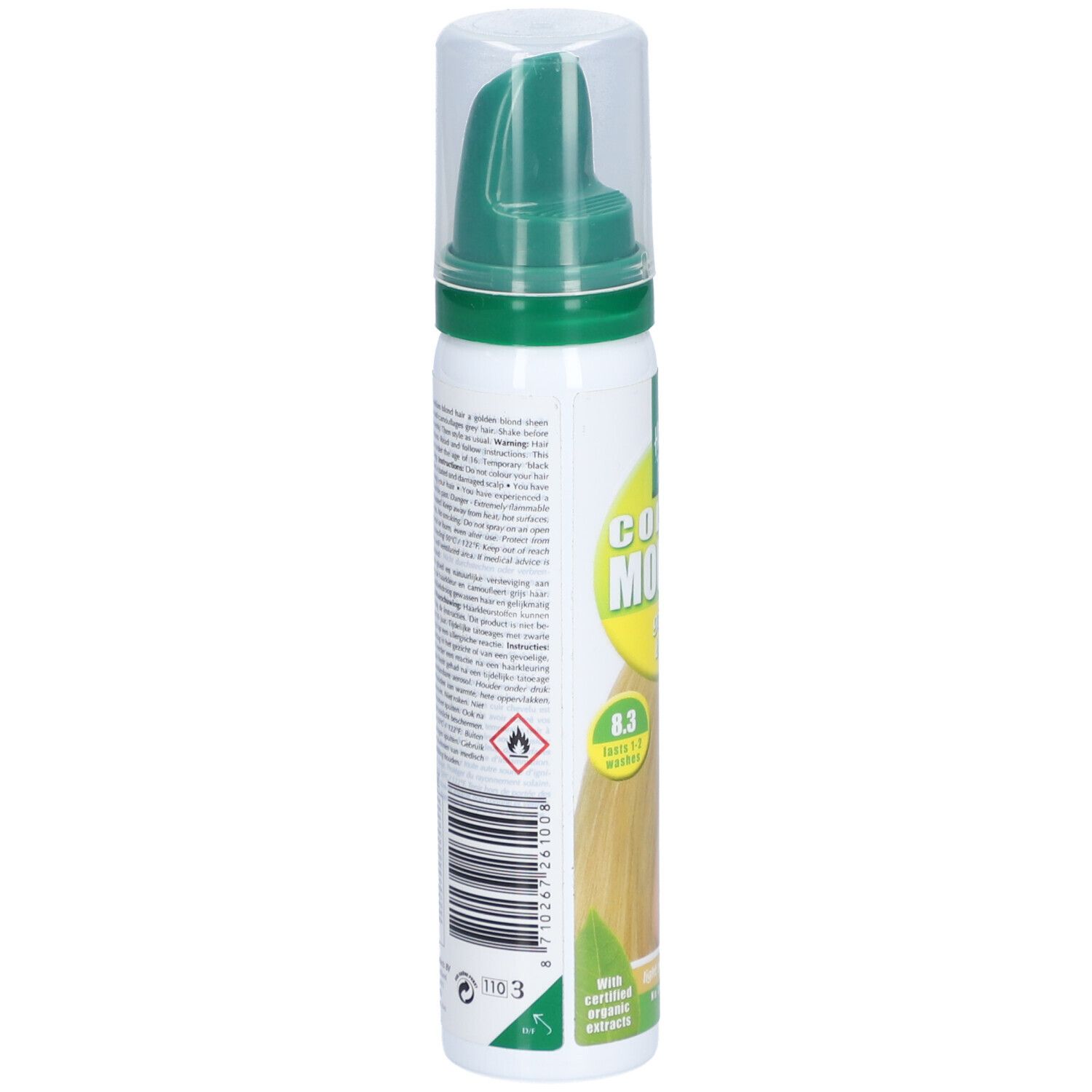 Hennaplus Kleurmousse 8.3 Goudblond